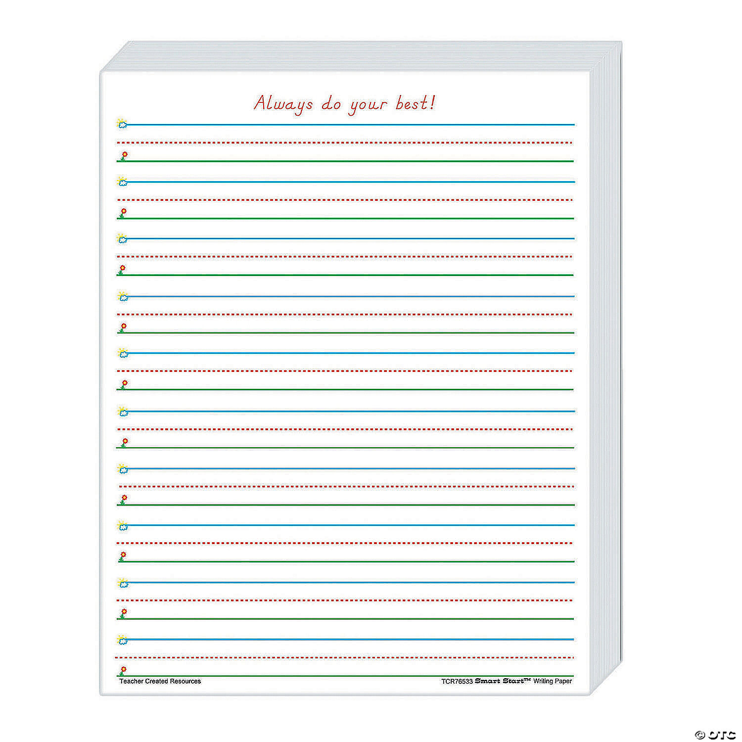 Teacher Created Resources Smart Start 1-2 Writing Paper, 360 Sheets Per  Pack | Oriental Trading