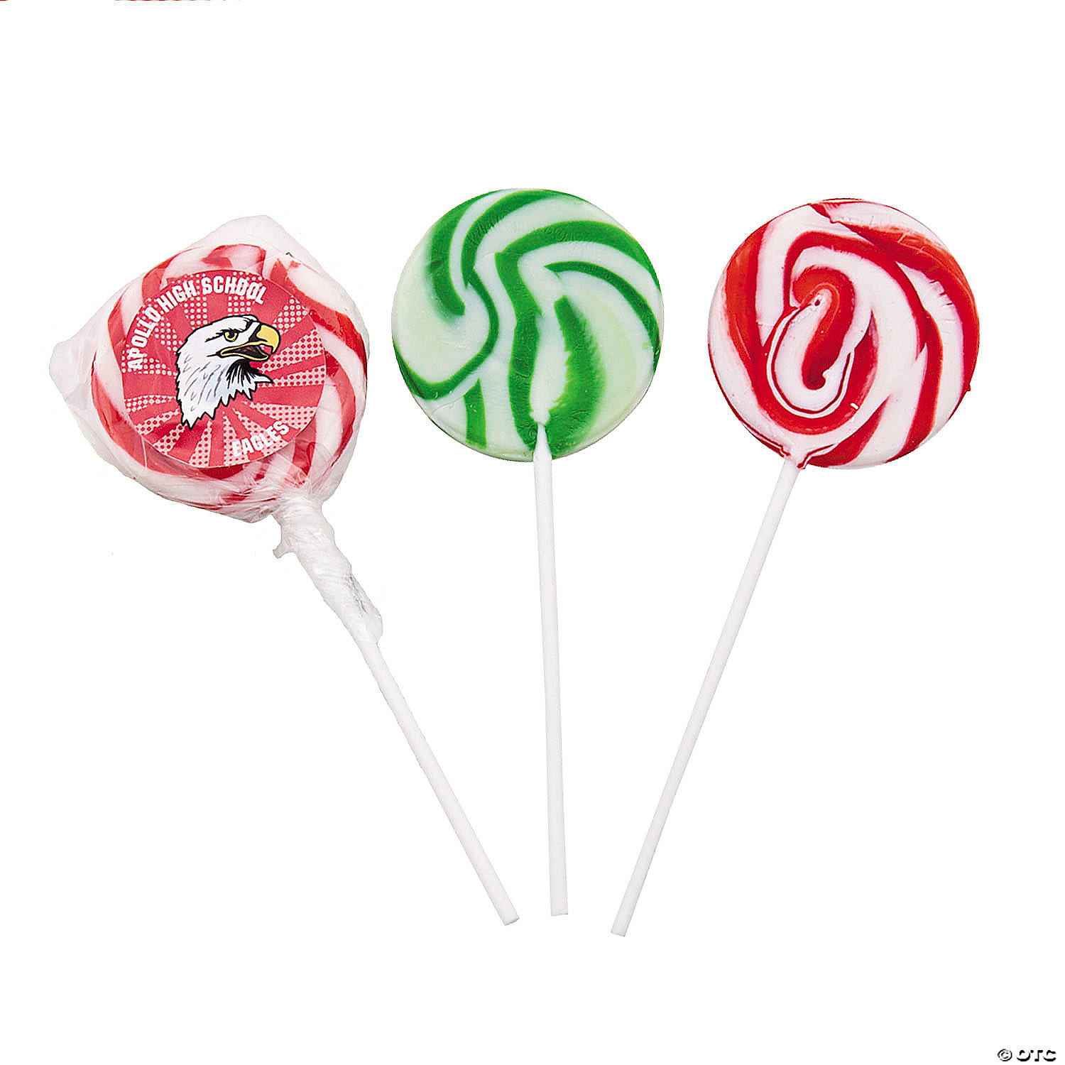 Team Spirit Custom Photo Swirl Lollipops - 24 Pc. | Oriental Trading