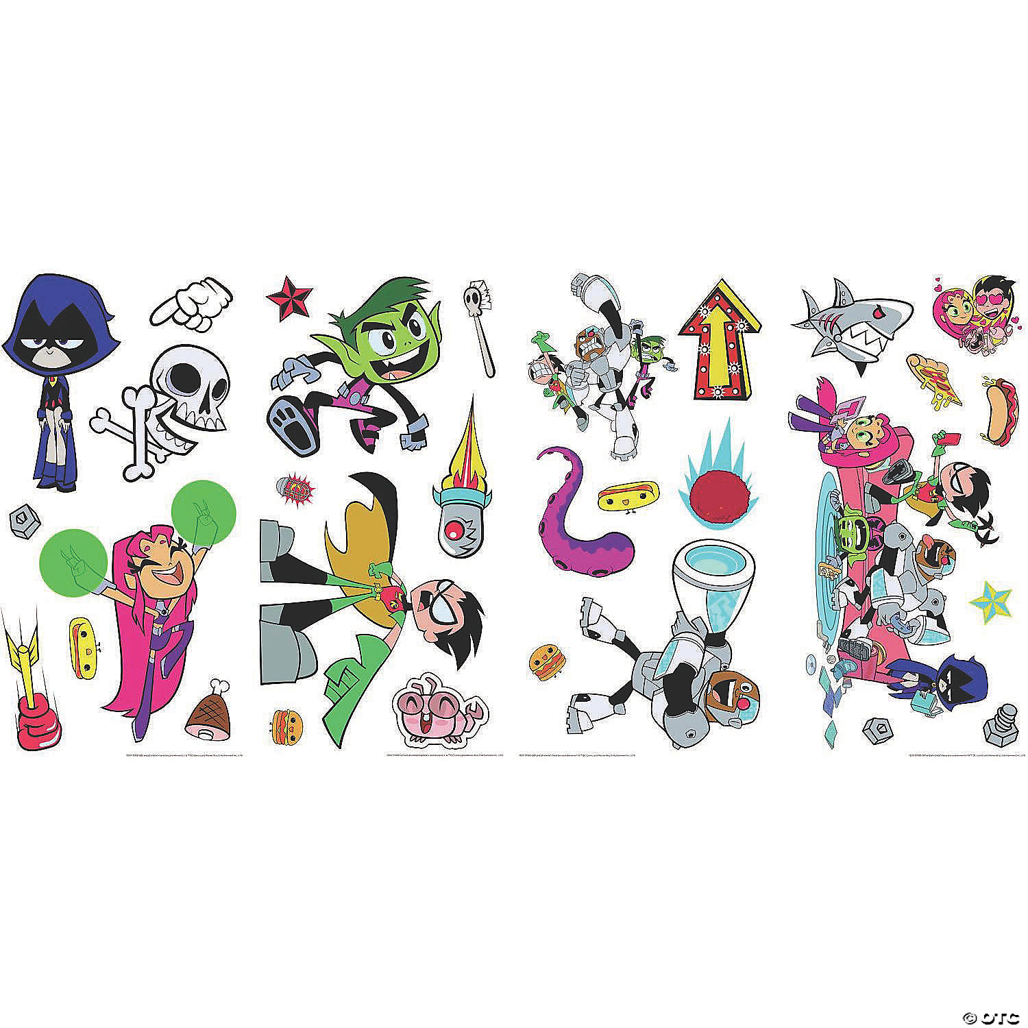 24 Robin Peel & Stick Wall Decals Kids Stickers 41” Giant Disney Teen Titans GO