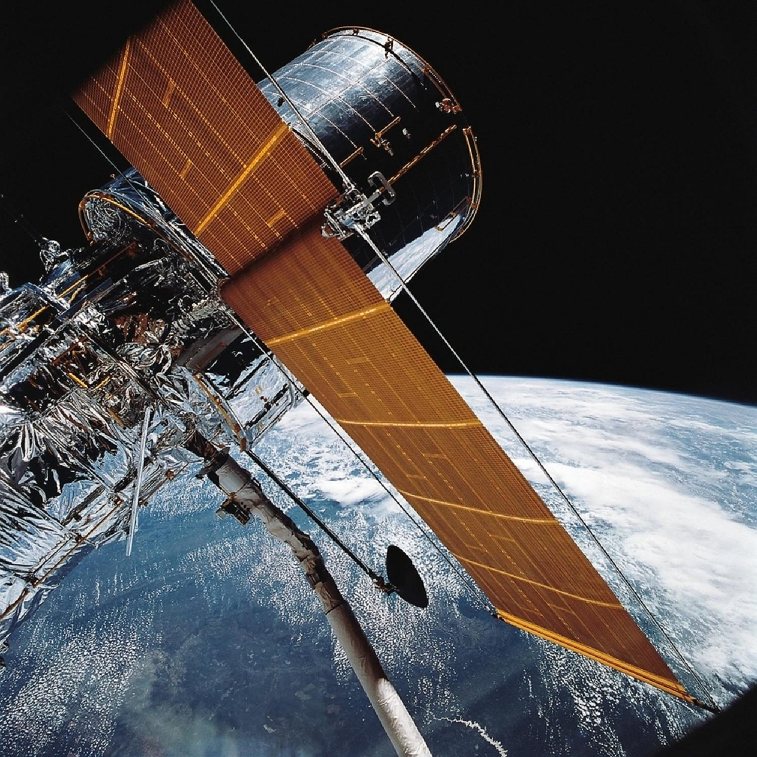 The Hubble Space Telescope backdropped by Earth Poster Print 14