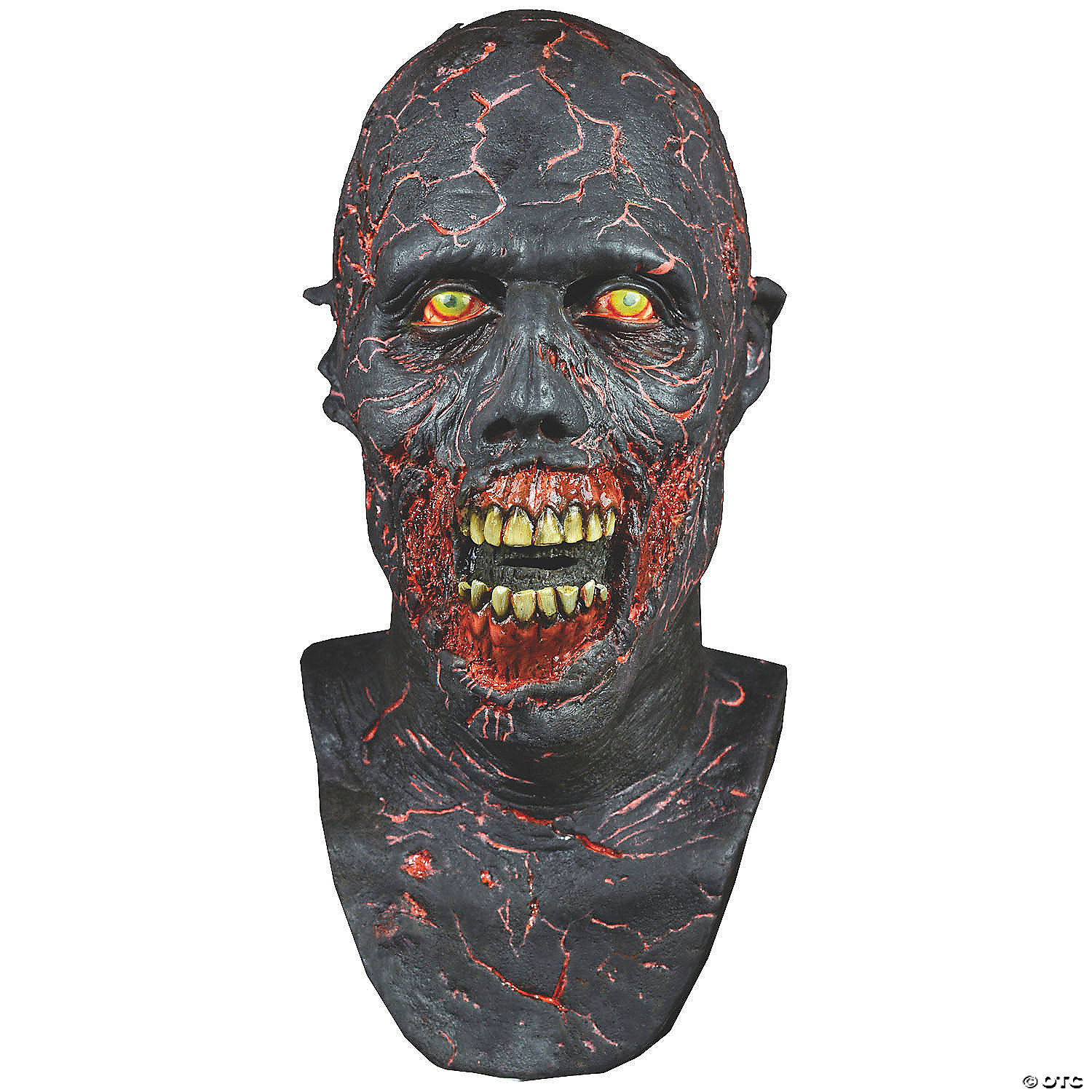 The Walking Dead™ Charred Walker Overhead Latex Mask One Size