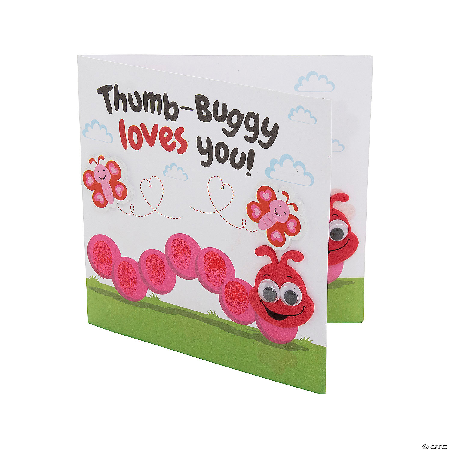 Thumbprint Valentine S Day Card Craft Kit Oriental Trading