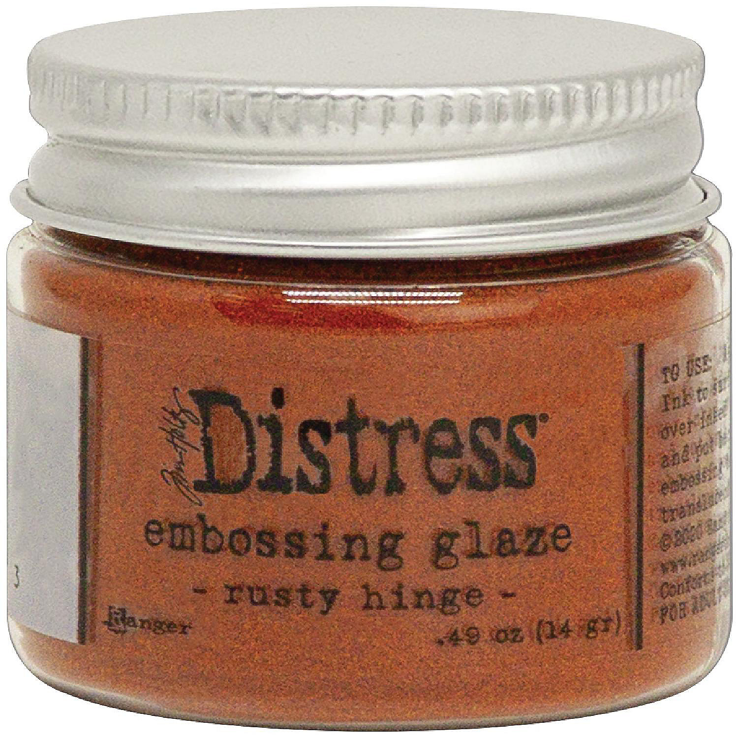 Tim Holtz Distress Embossing Glasur- Abgeschälte Farbe