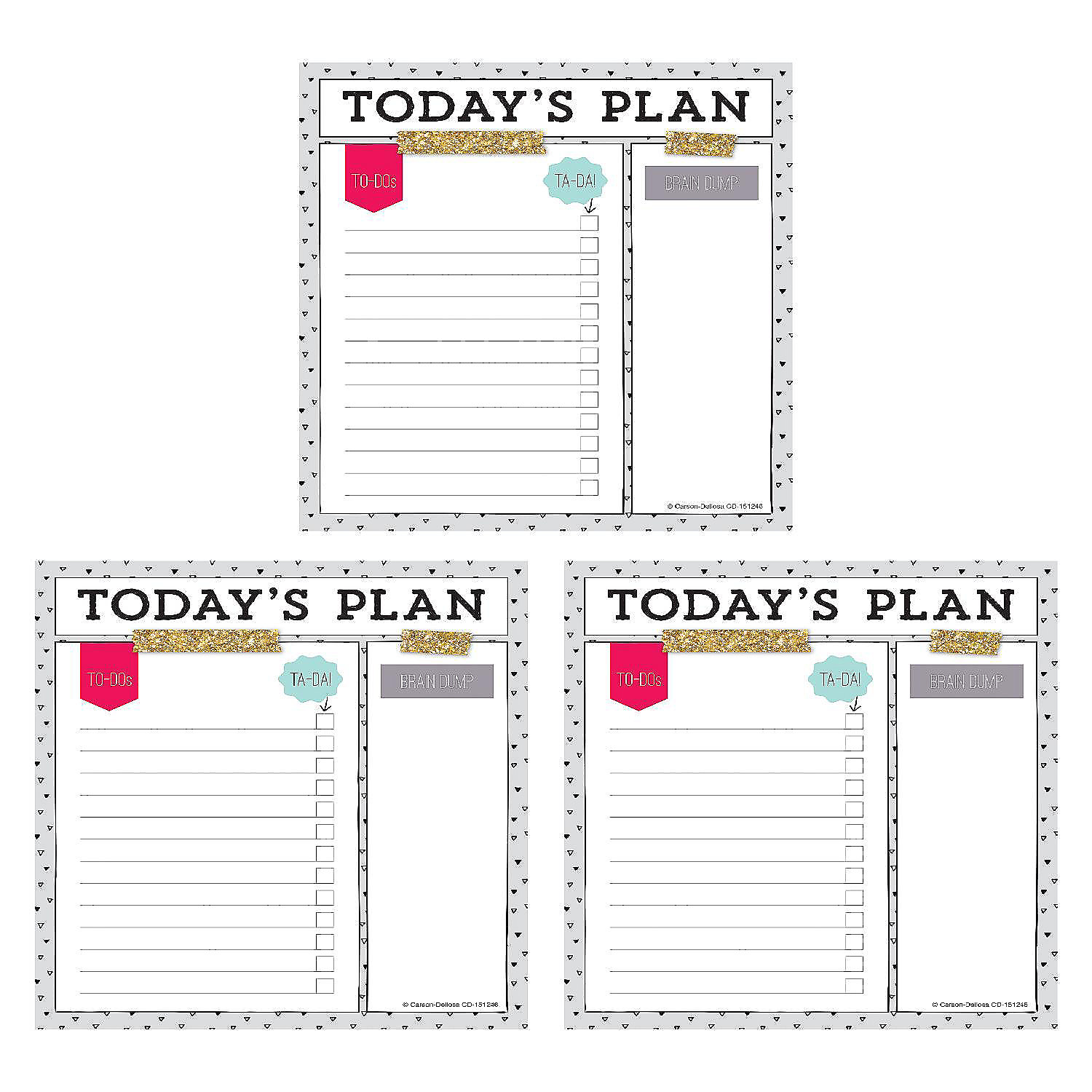 Today's Plan Notepad Value Pack Oriental Trading