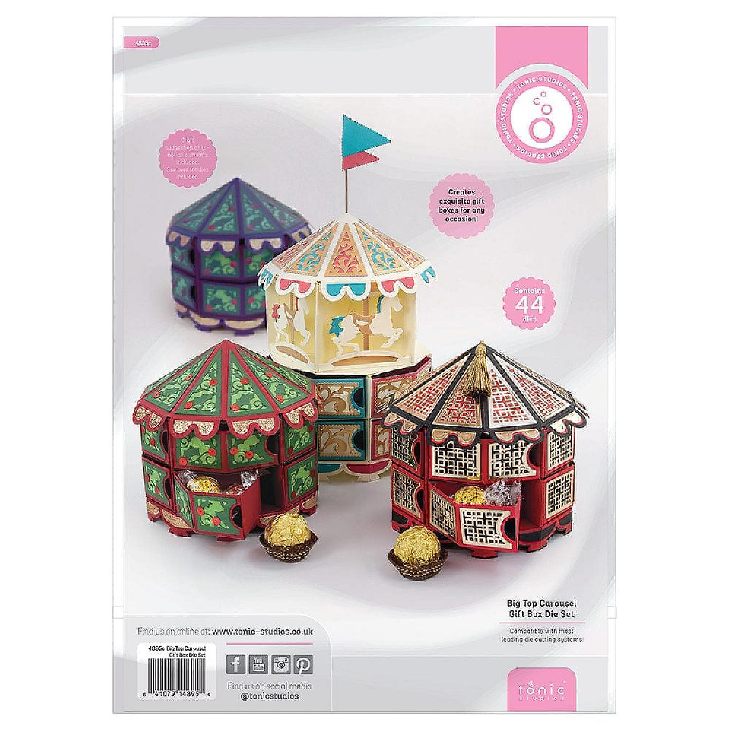 Tonic Studios Big Top Carousel Gift Box Die Set Oriental Trading