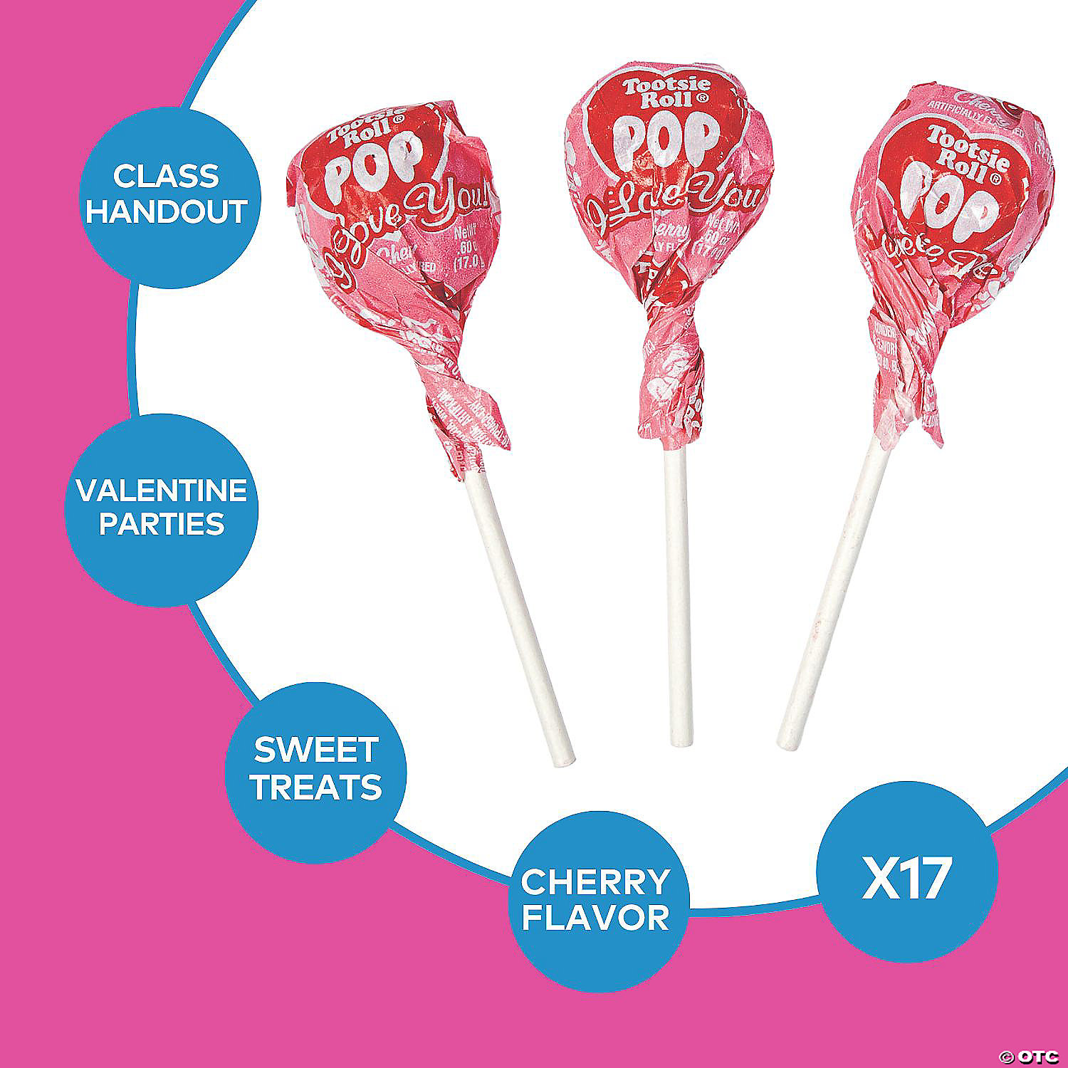 Tootsie Roll® Valentine Candy Pops®, image size:1500x1500