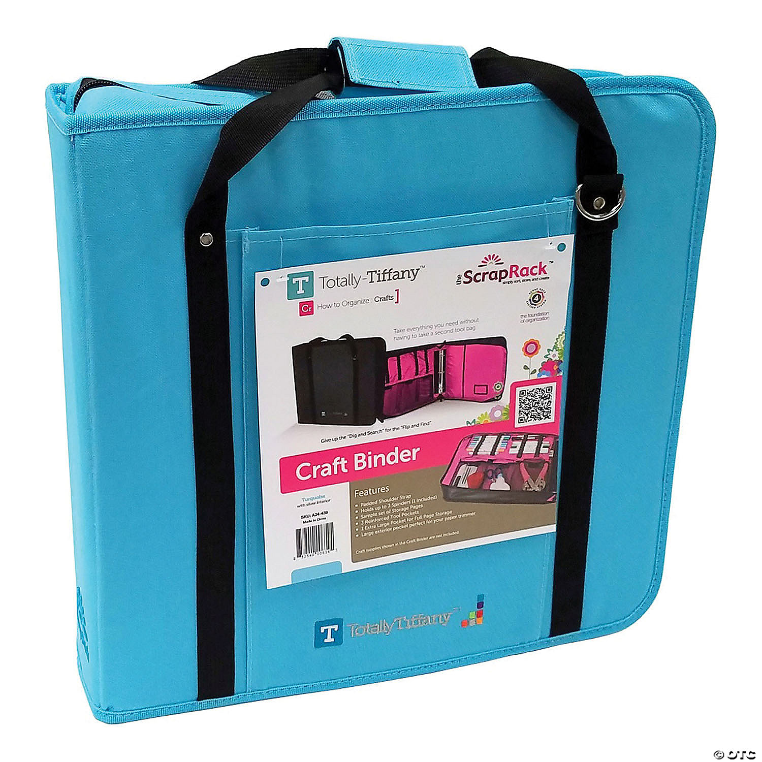 Totally Tiffany ScrapRack Create And Carry Craft Binder - Turquoise
