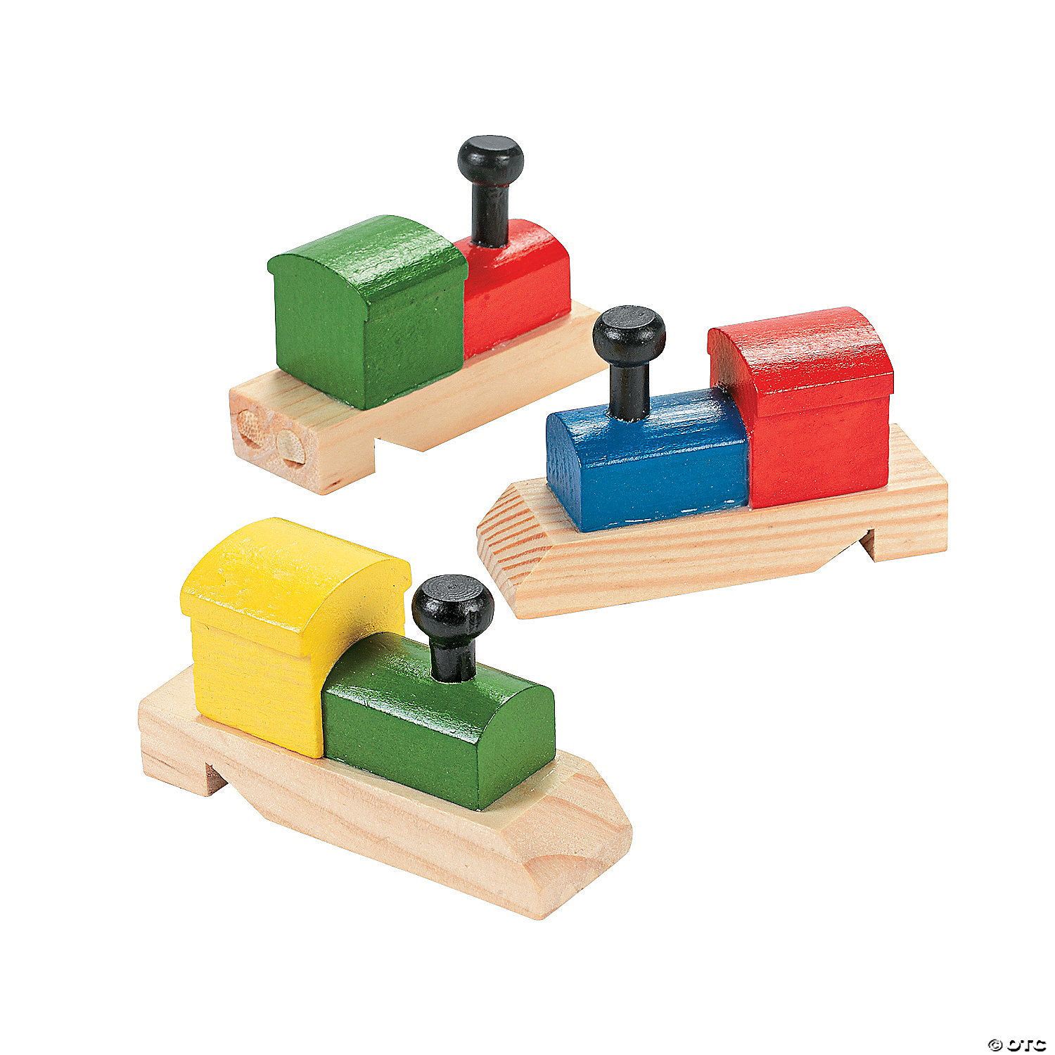 12 Pack Wooden Train Whistles 5.75 Printed On A Locomotive 