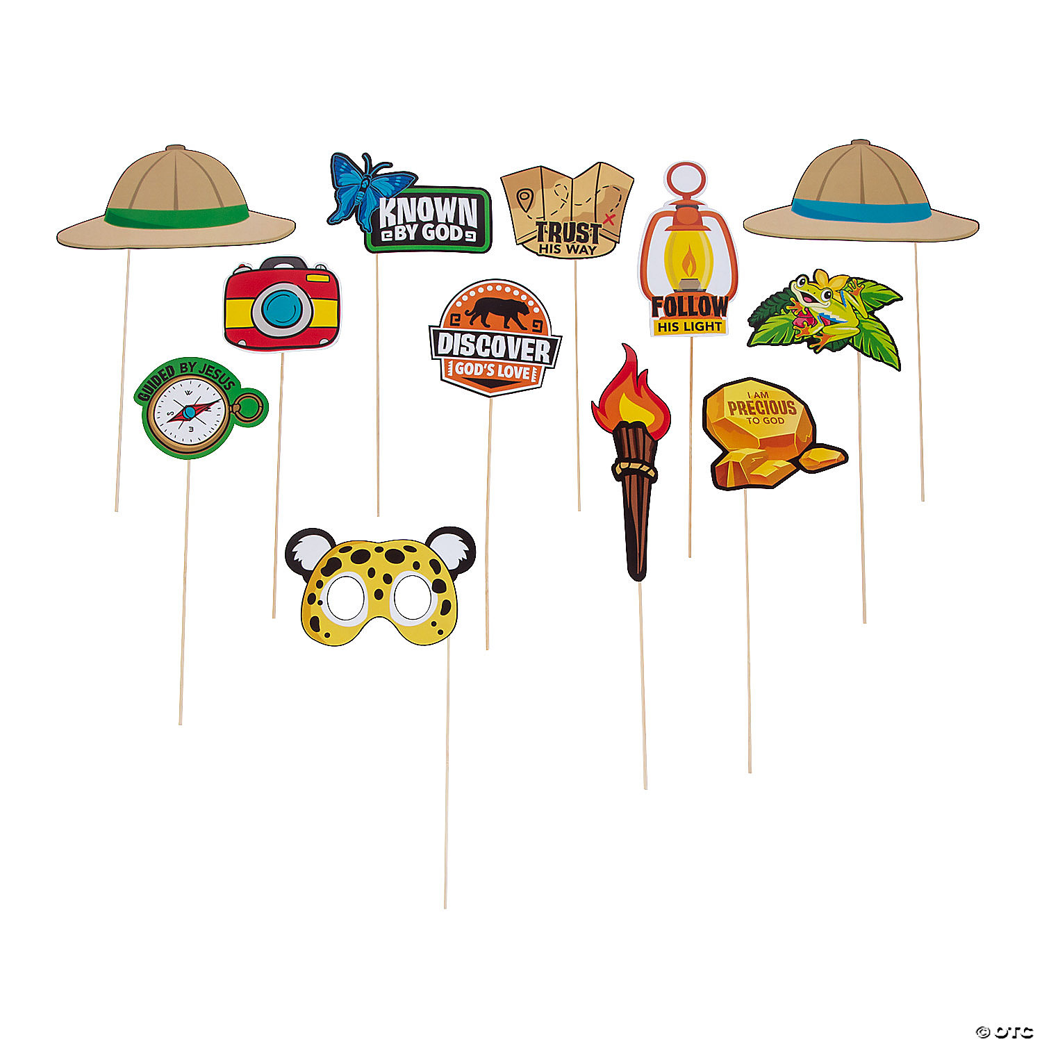 Treasure Hunt VBS Photo Stick Props | Fun Express for Free Printable Hippie Photo Booth Props