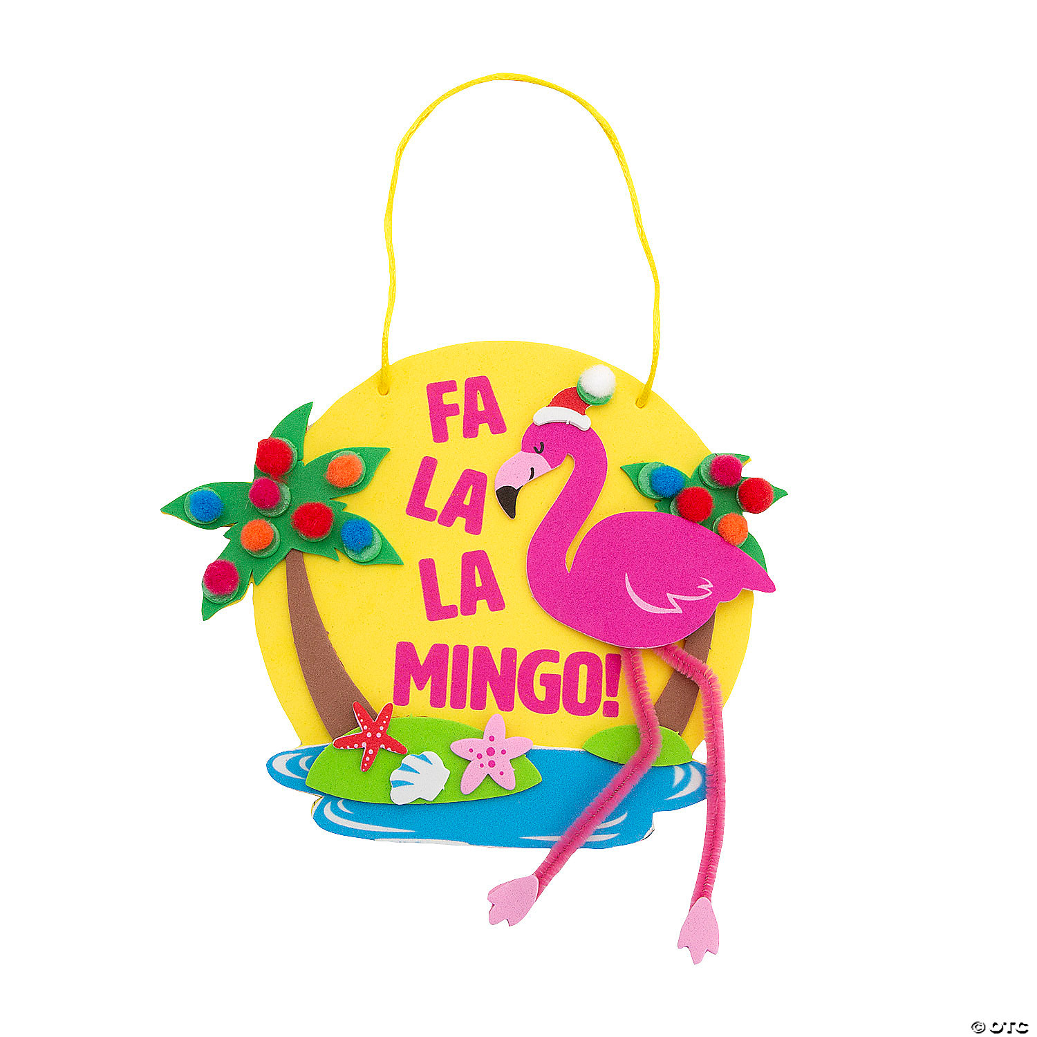 Tropical Beach Christmas Sign Craft Kit Makes 12 Oriental Trading