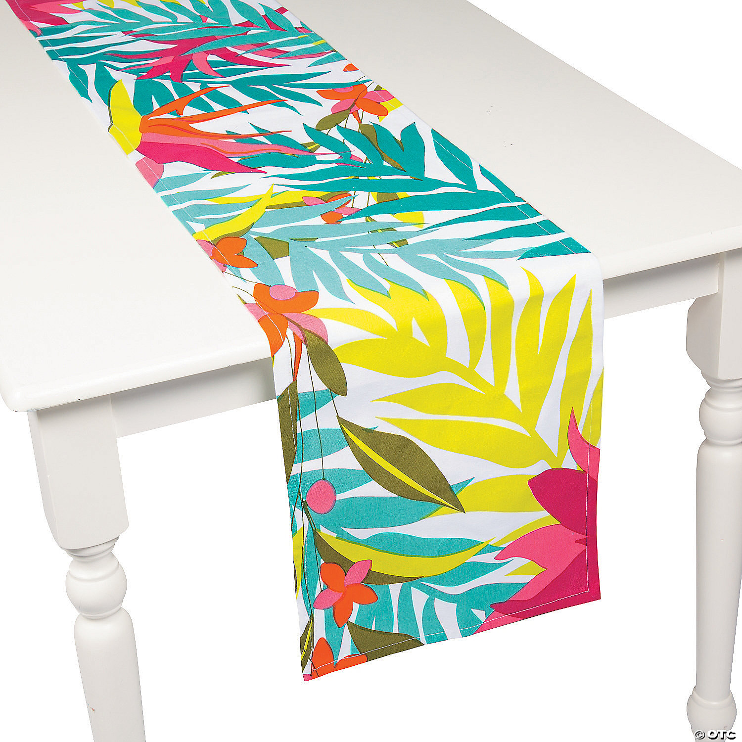 AUUXVA Double-Sided Table Runner Abstract Watercolor Tropical Plant Cactus Table Cloth Runners for Wedding Holiday Party Kitchen Dining Home Decor,13x90 Inches Long