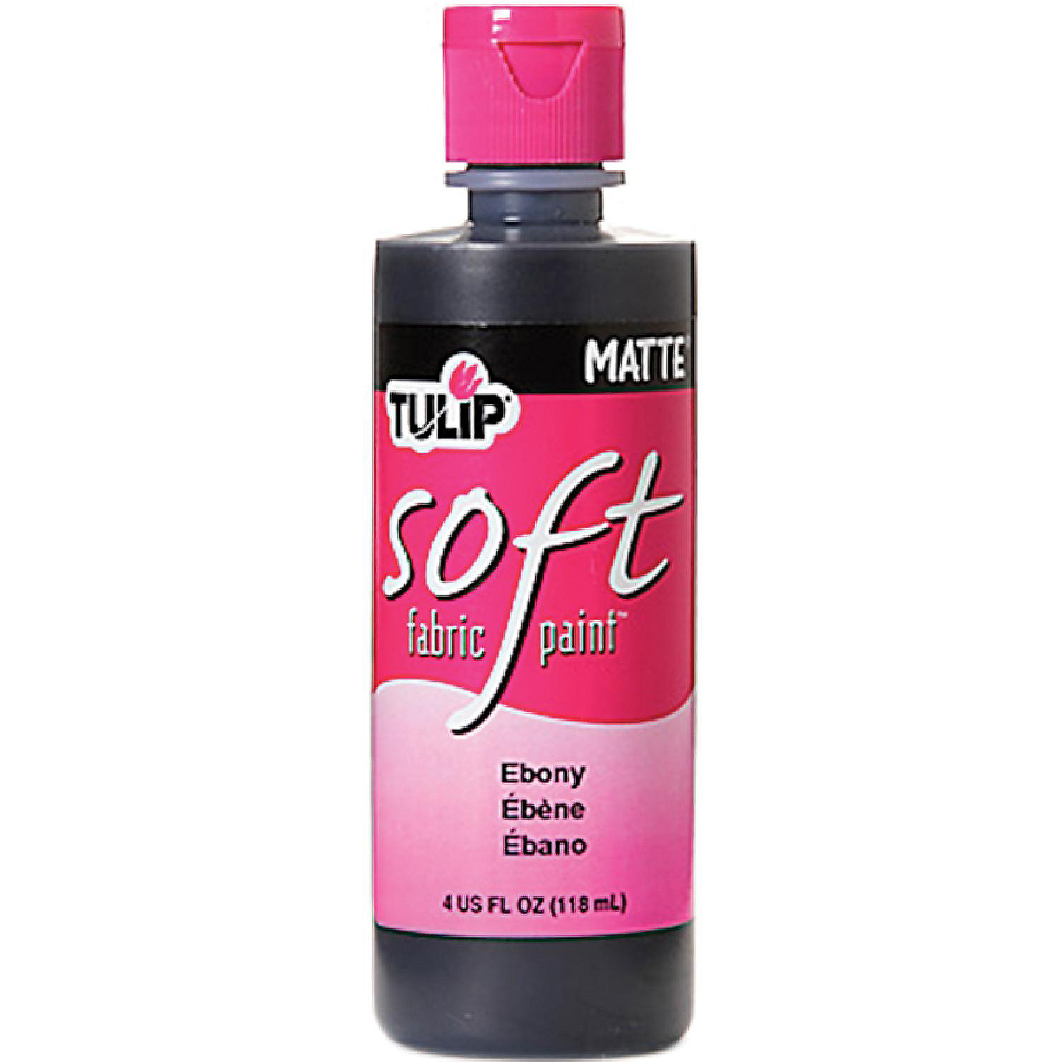 Tulip Soft Fabric Paint 4ozMatte Ebony Oriental Trading