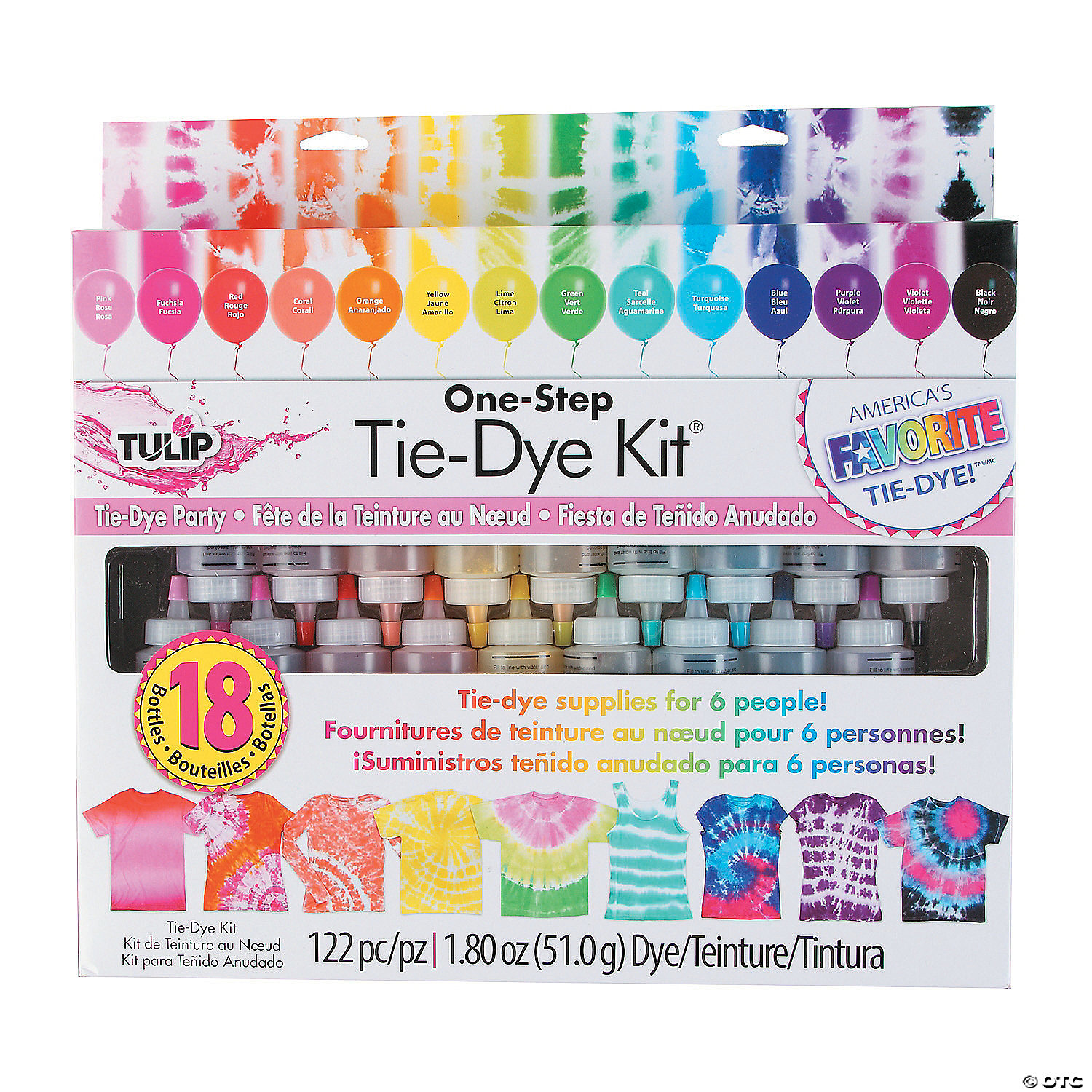 Tulip Pastel Party 12-Color Tie-Dye Kit