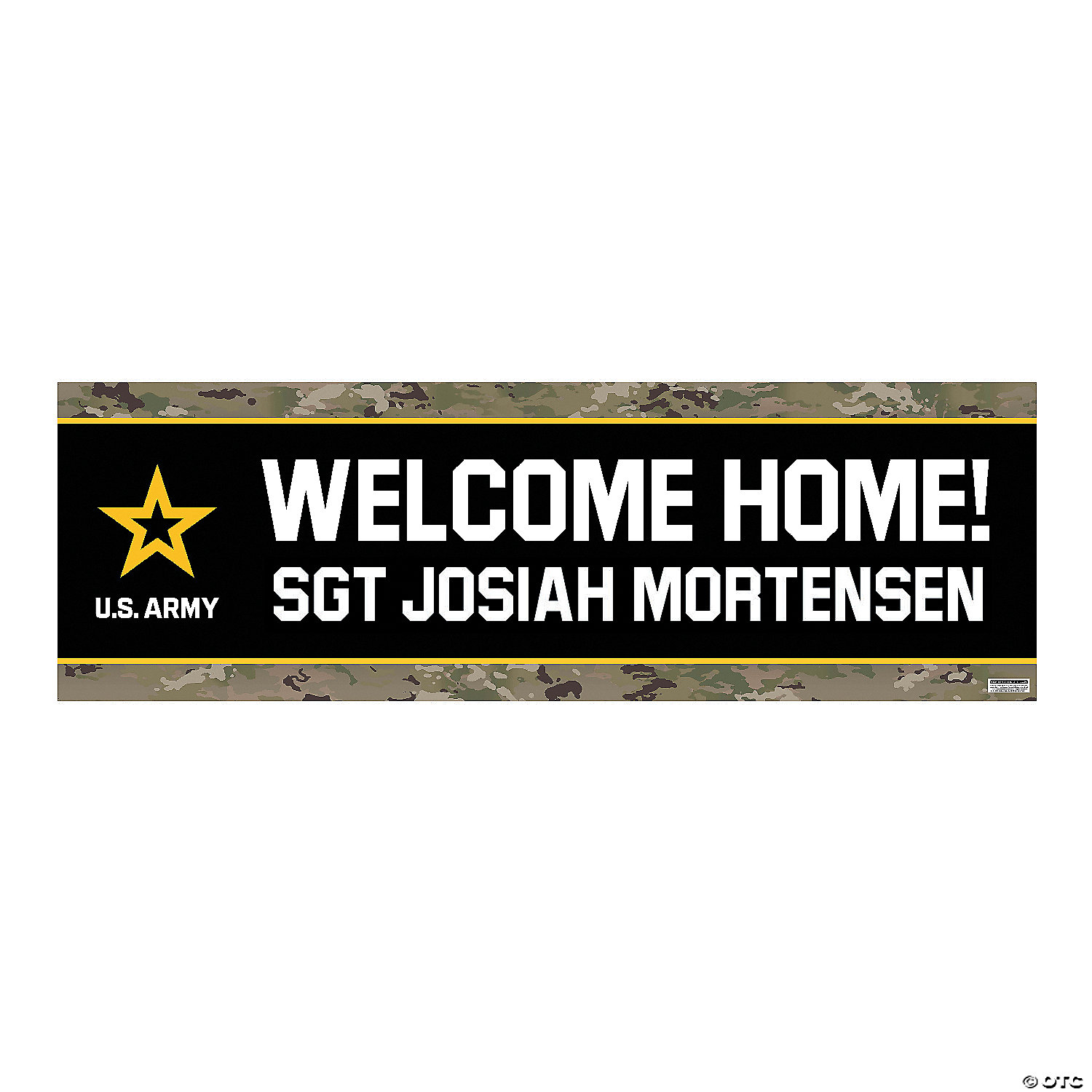 US Army Military Day Decoration Vinyl Sign WELCOME HOME WE MISSED YOU Banner 