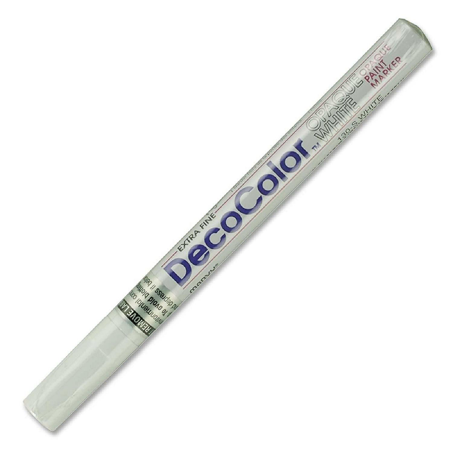 Uchida DecoColor Paint Marker, Extra-Fine, White | Oriental Trading