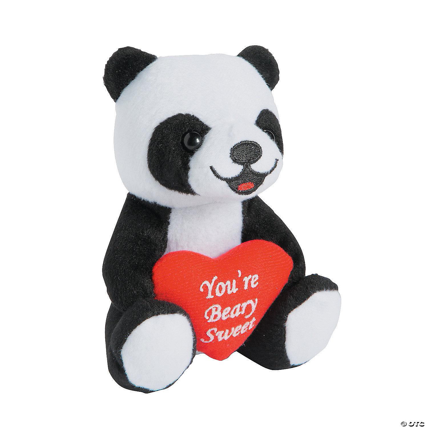 Brand New Hug Fun 11 in Round Animal Panda White Plush Toy Gift Valentine's Day 
