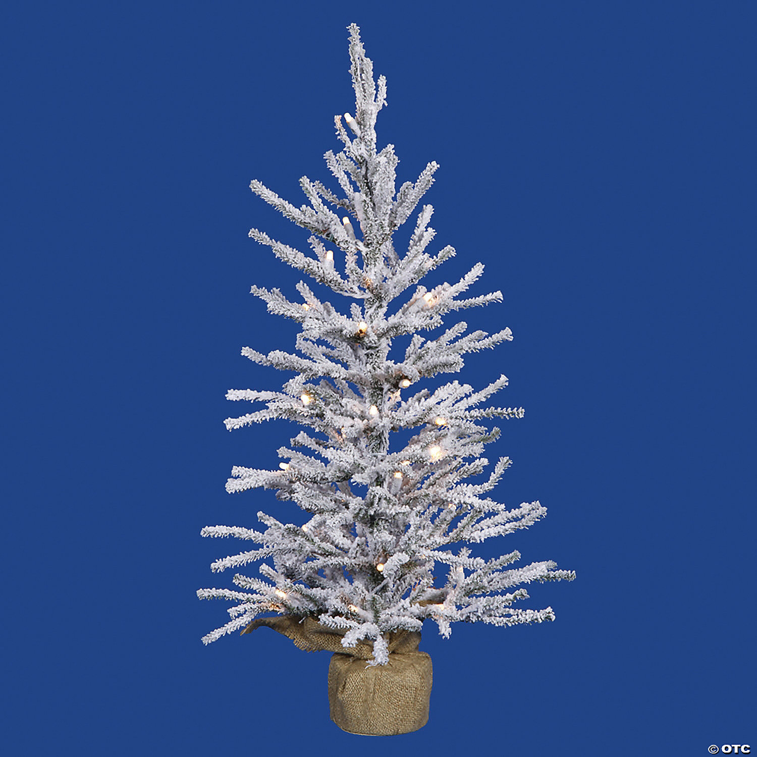 white christmas tree with led lights