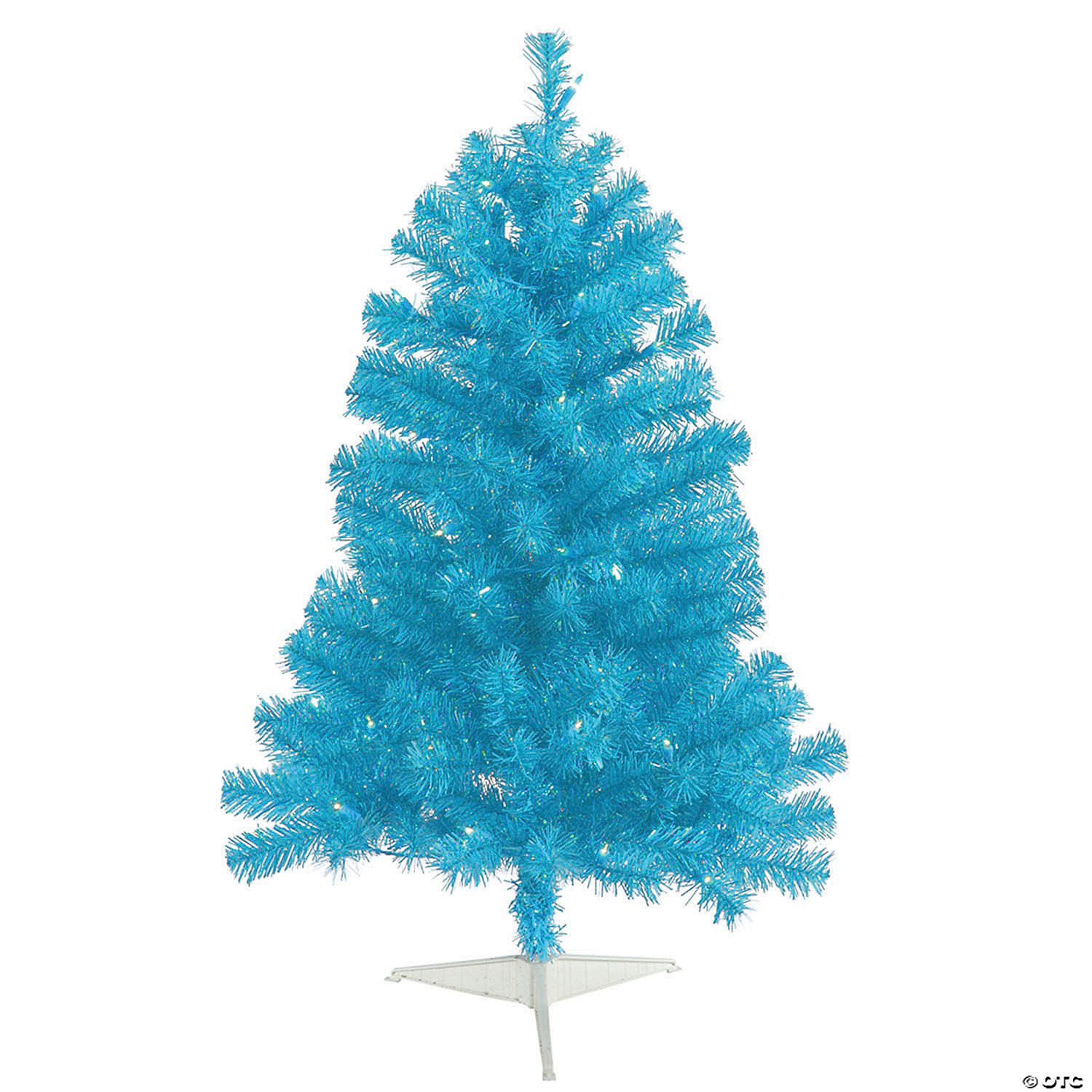 Blue Lights Christmas Tree 