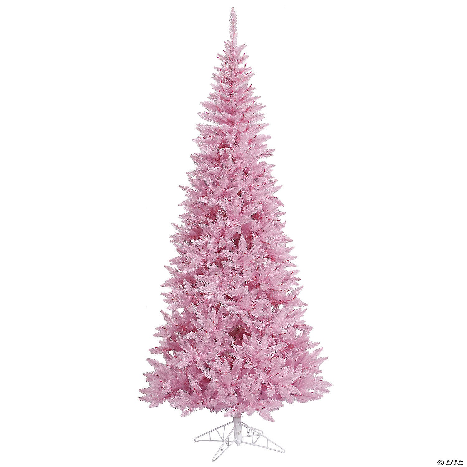 Vickerman 4.5' Pink Fir Slim Artificial Christmas Tree, Unlit ...