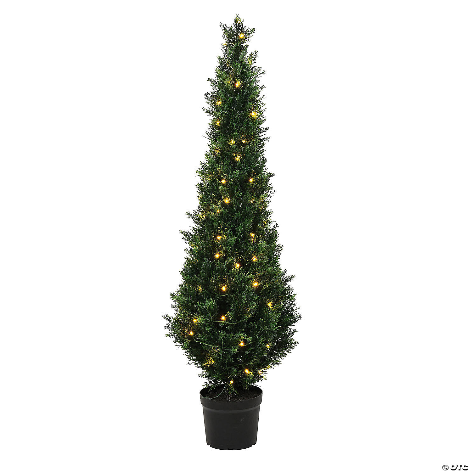 Vickerman 5' Artificial Potted Green Cedar Tree