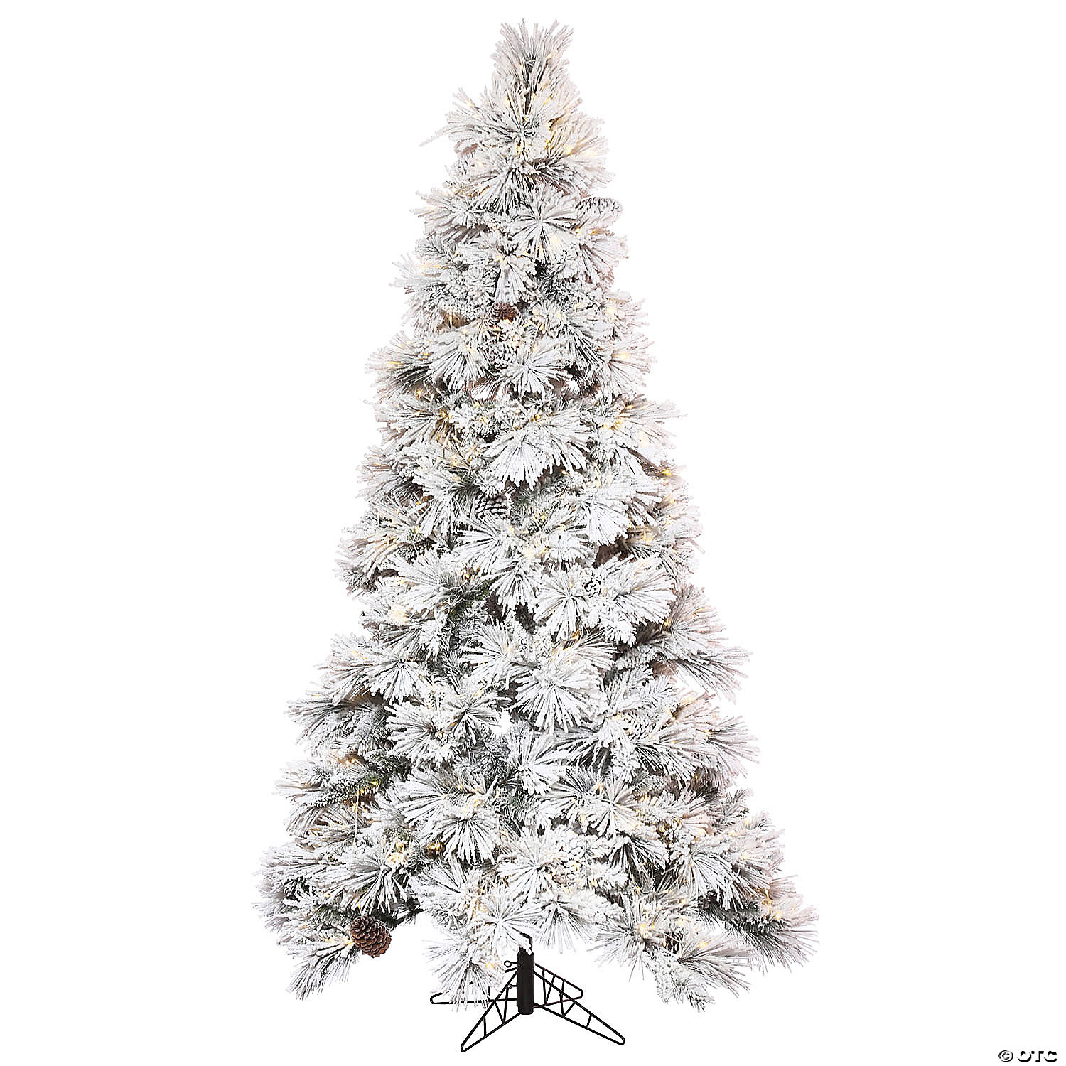 Skinny Flocked Christmas Tree With Lights new Zealand, SAVE 37%