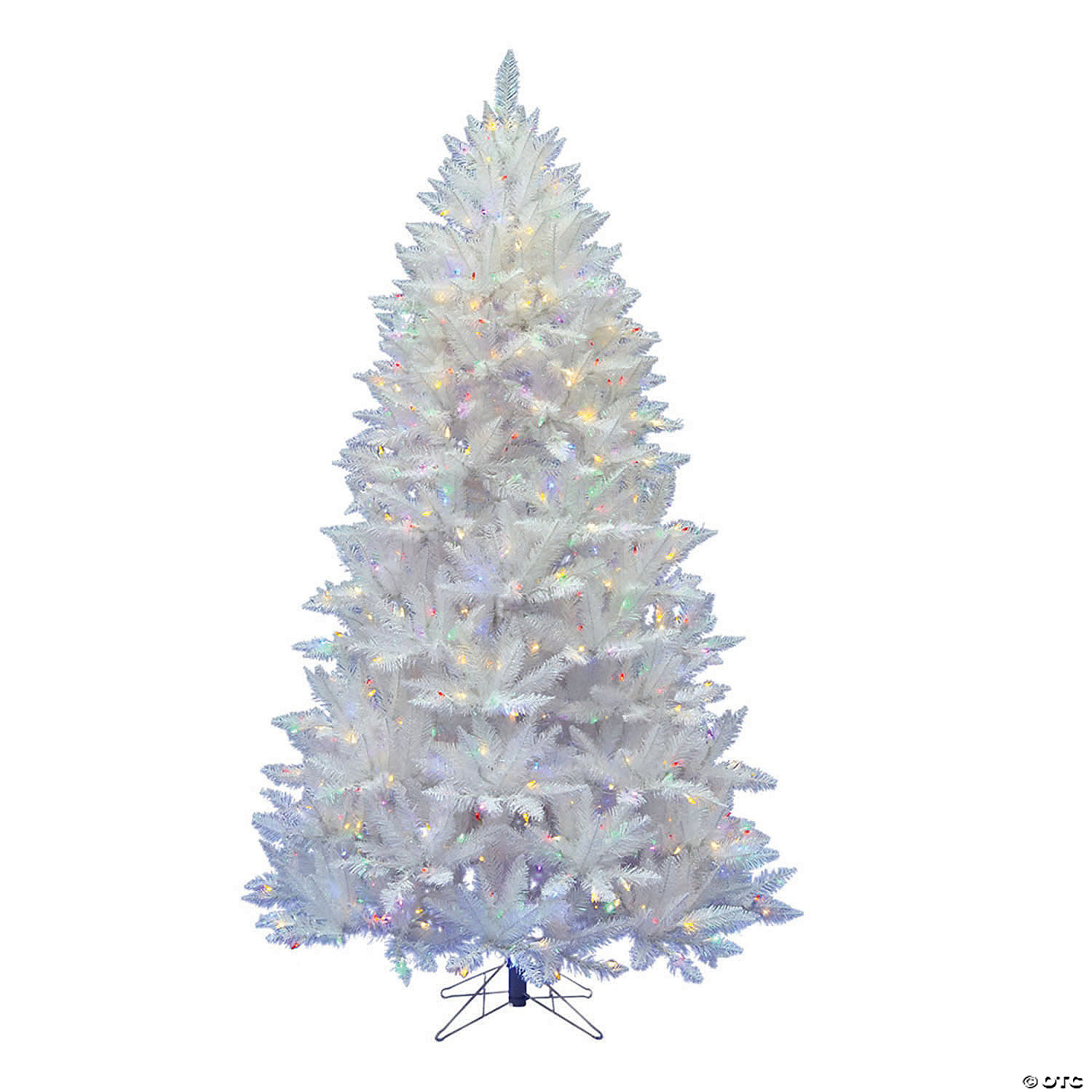 Vickerman 6.5' Sparkle White Spruce Christmas Tree with MultiColored