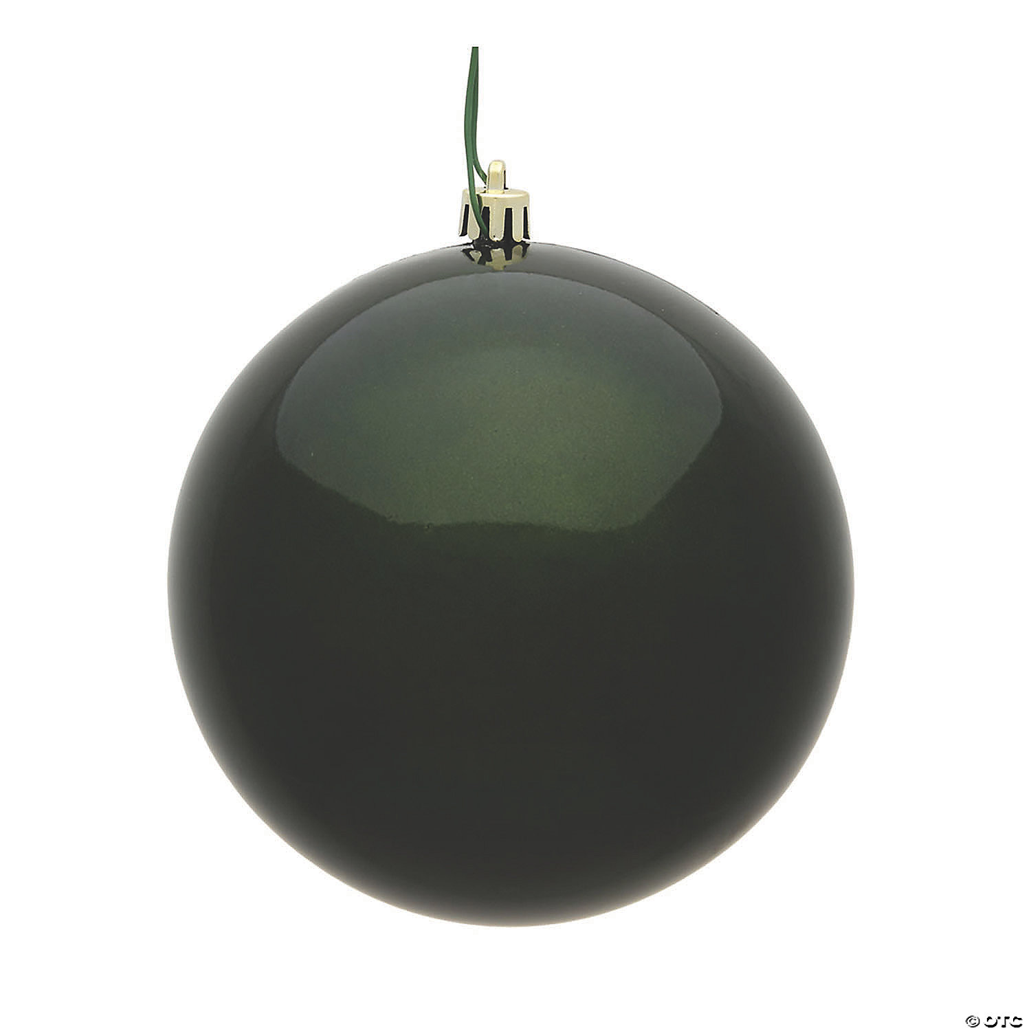 Vickerman Ball Ornament with Drilled and Wired Cap 