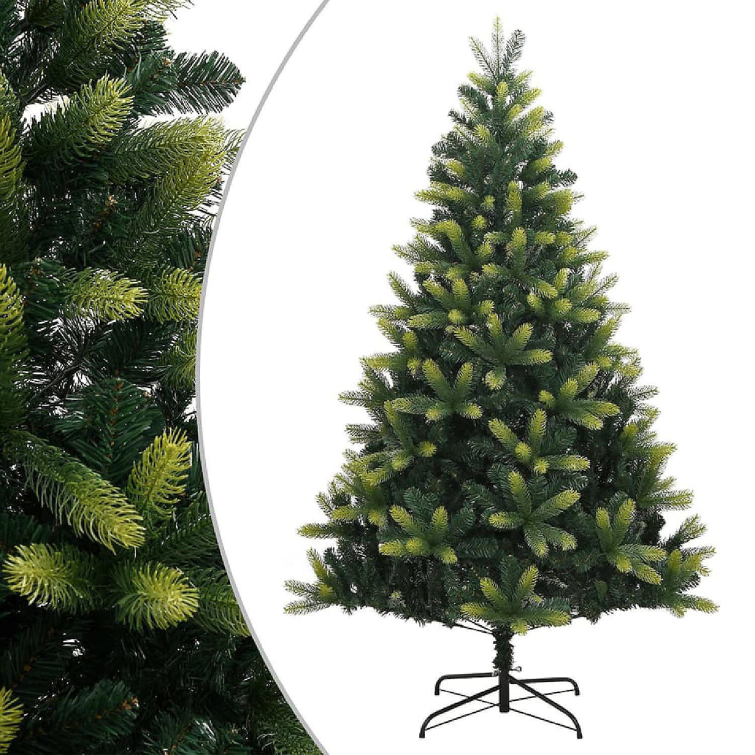 vidaXL Artificial Hinged Christmas Tree with Stand 82.7" Oriental Trading