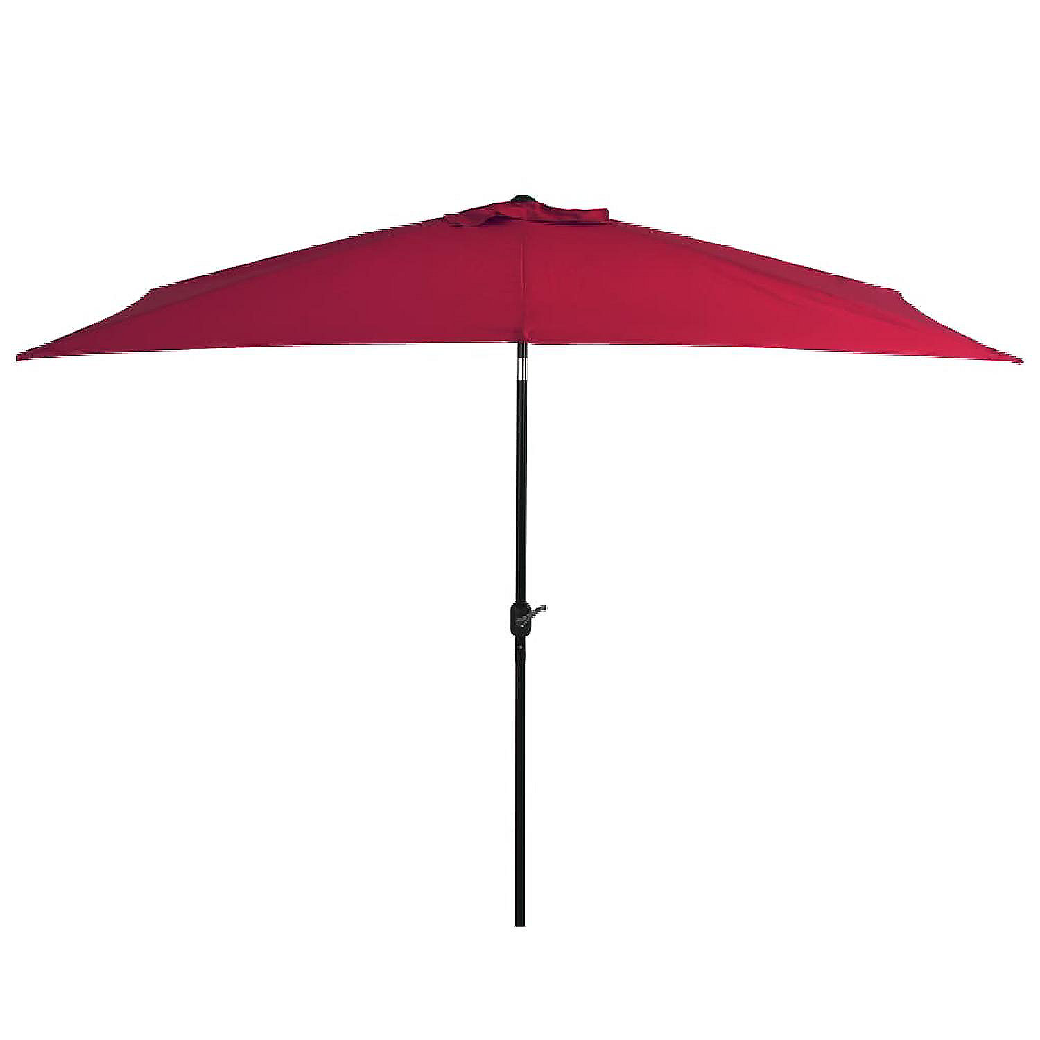 replica lila Voorkomen vidaXL Outdoor Parasol with Metal Pole 118"x78.7" Bordeaux Red | Oriental  Trading