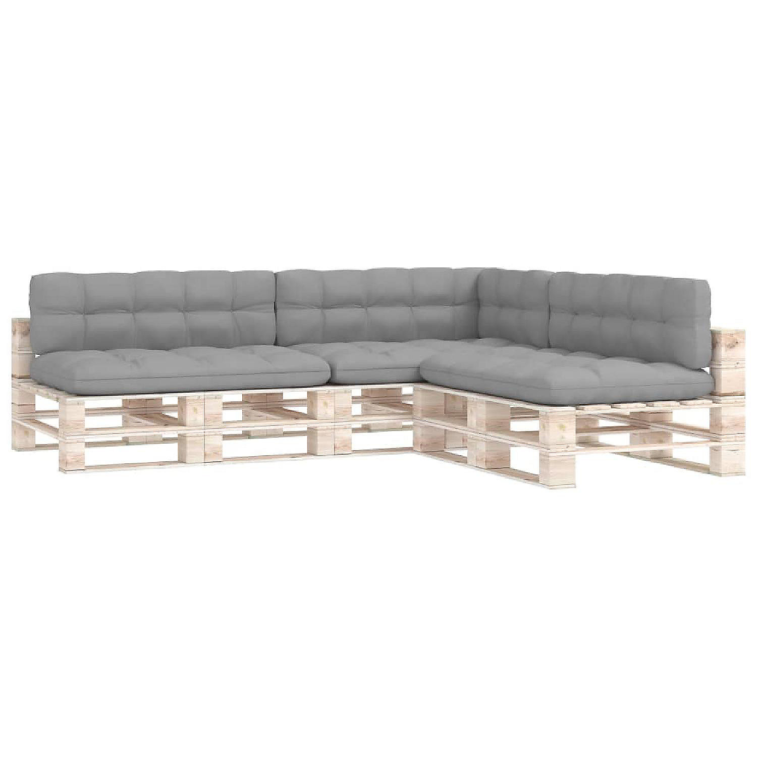 vidaXL Pallet Sofa Cushions 7 pcs Gray Oriental Trading