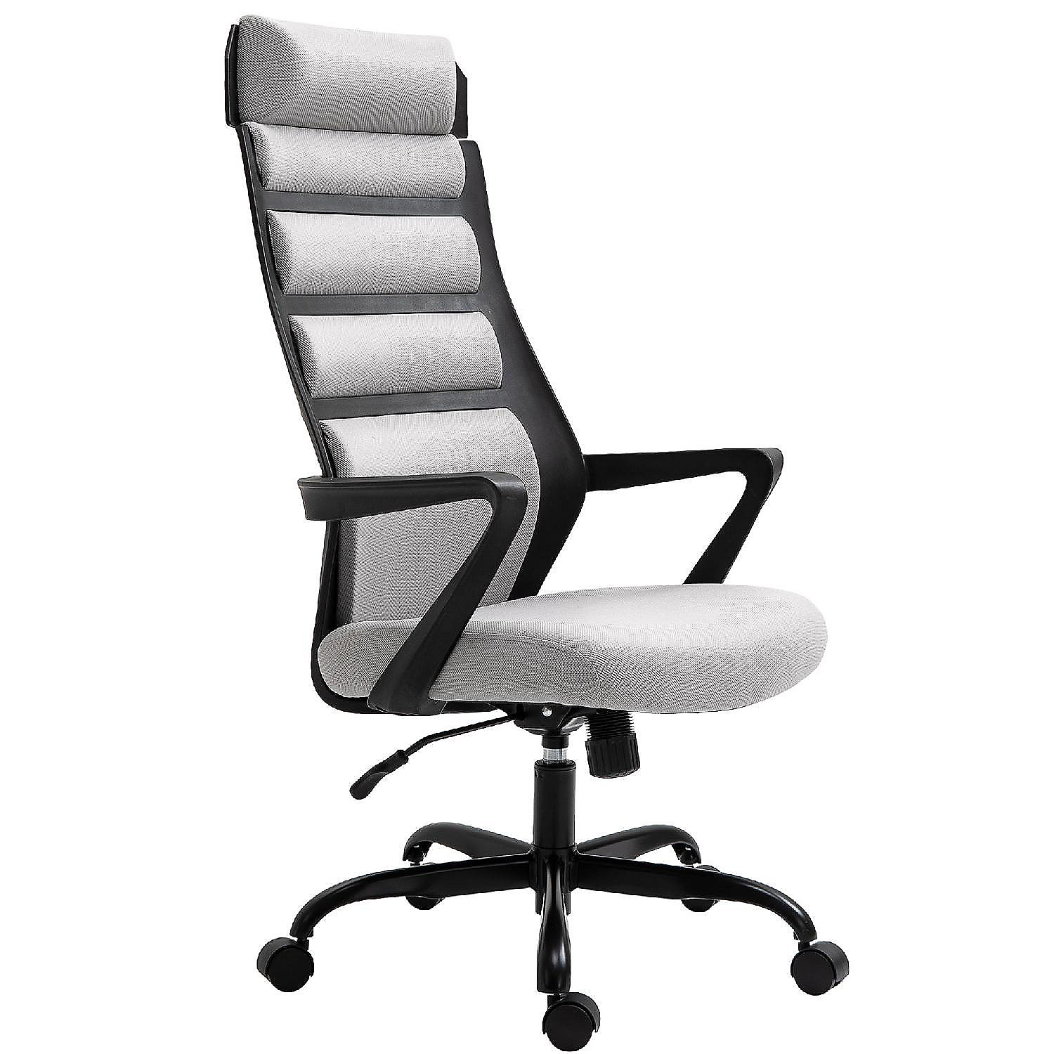 Vinsetto High Back Home Office Desk Chair with Spandex Fabric Thick Padding  with 360 Swivel Wheels Grey | Oriental Trading