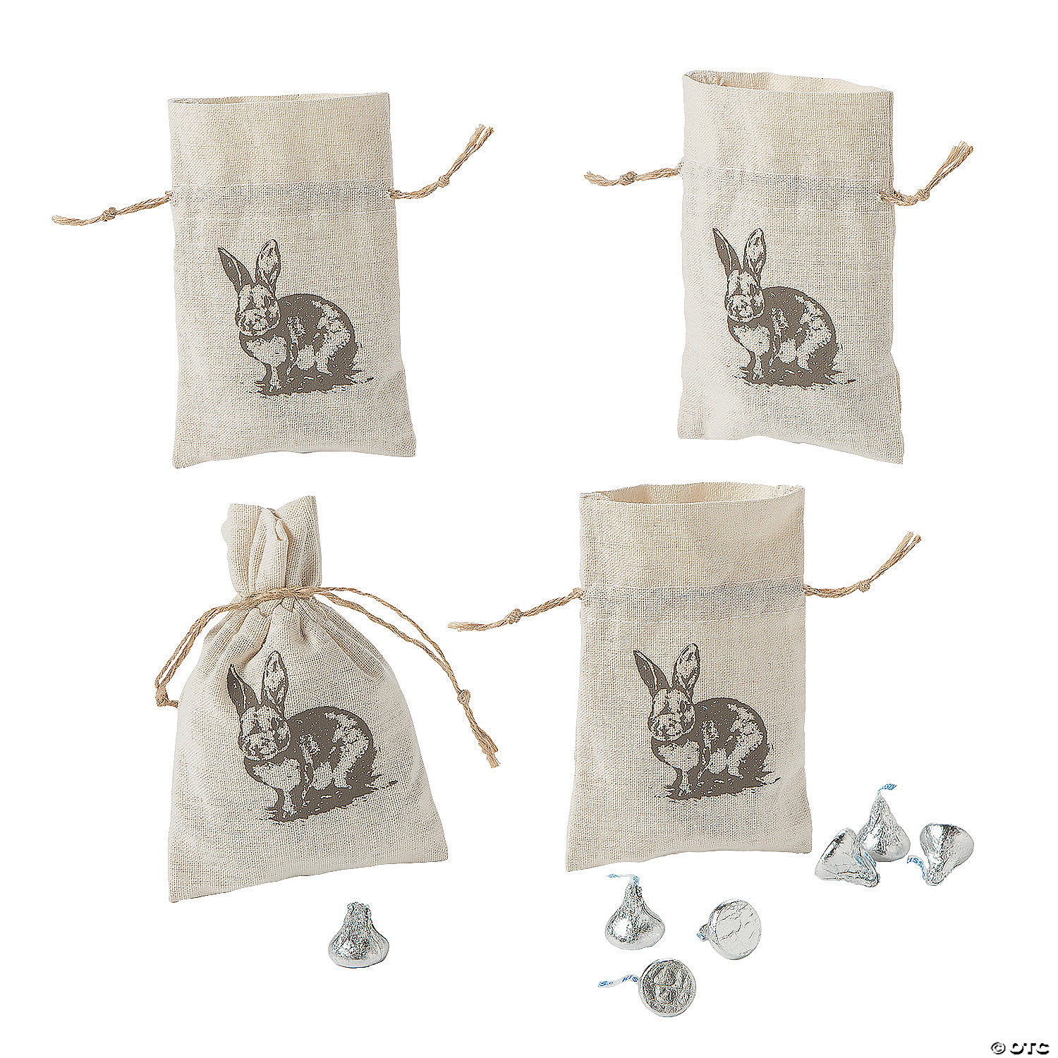 Vintage Little Rabbit Drawstring Bag