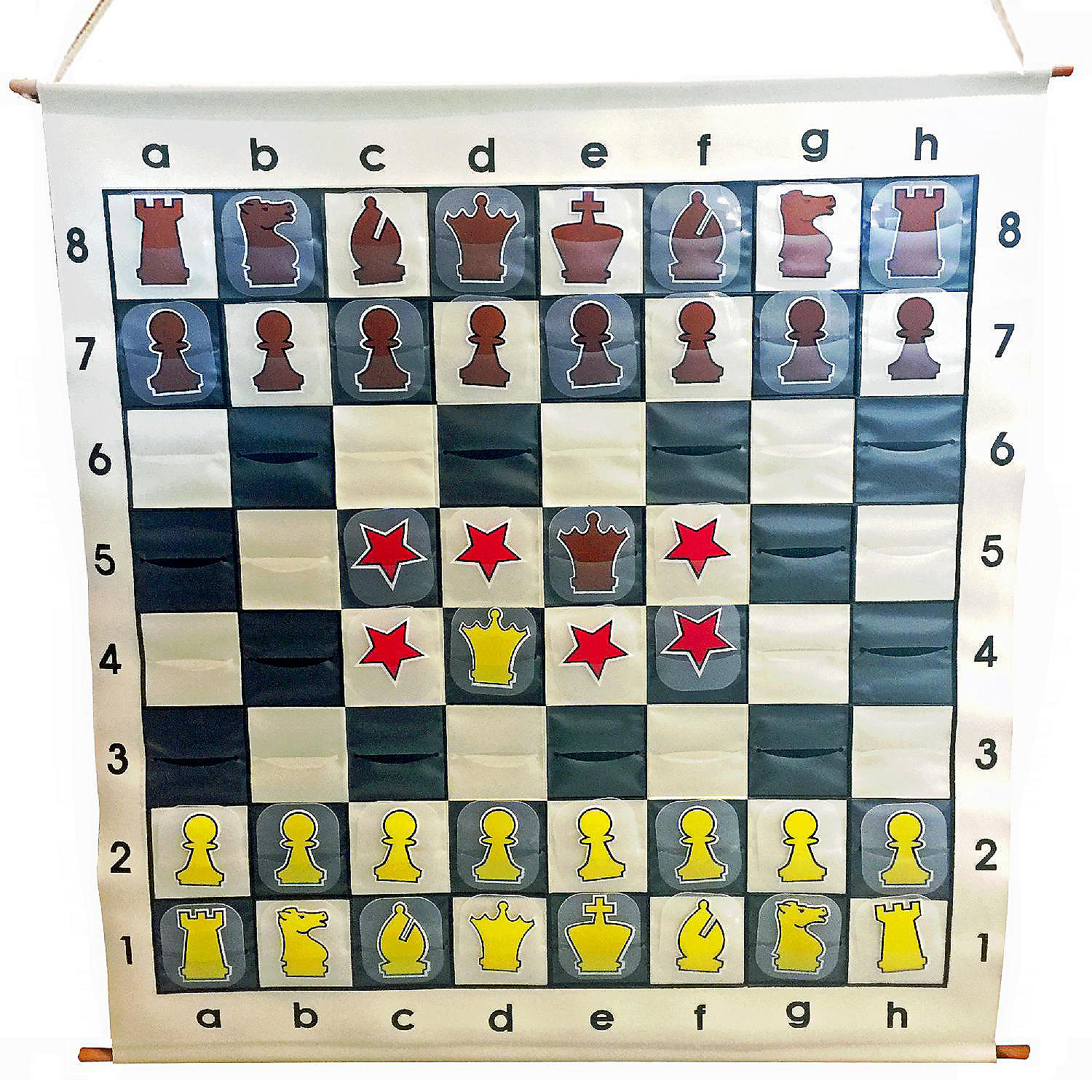 WE Games Chess Teaching Demonstration Board, Pieces Included, 27 in