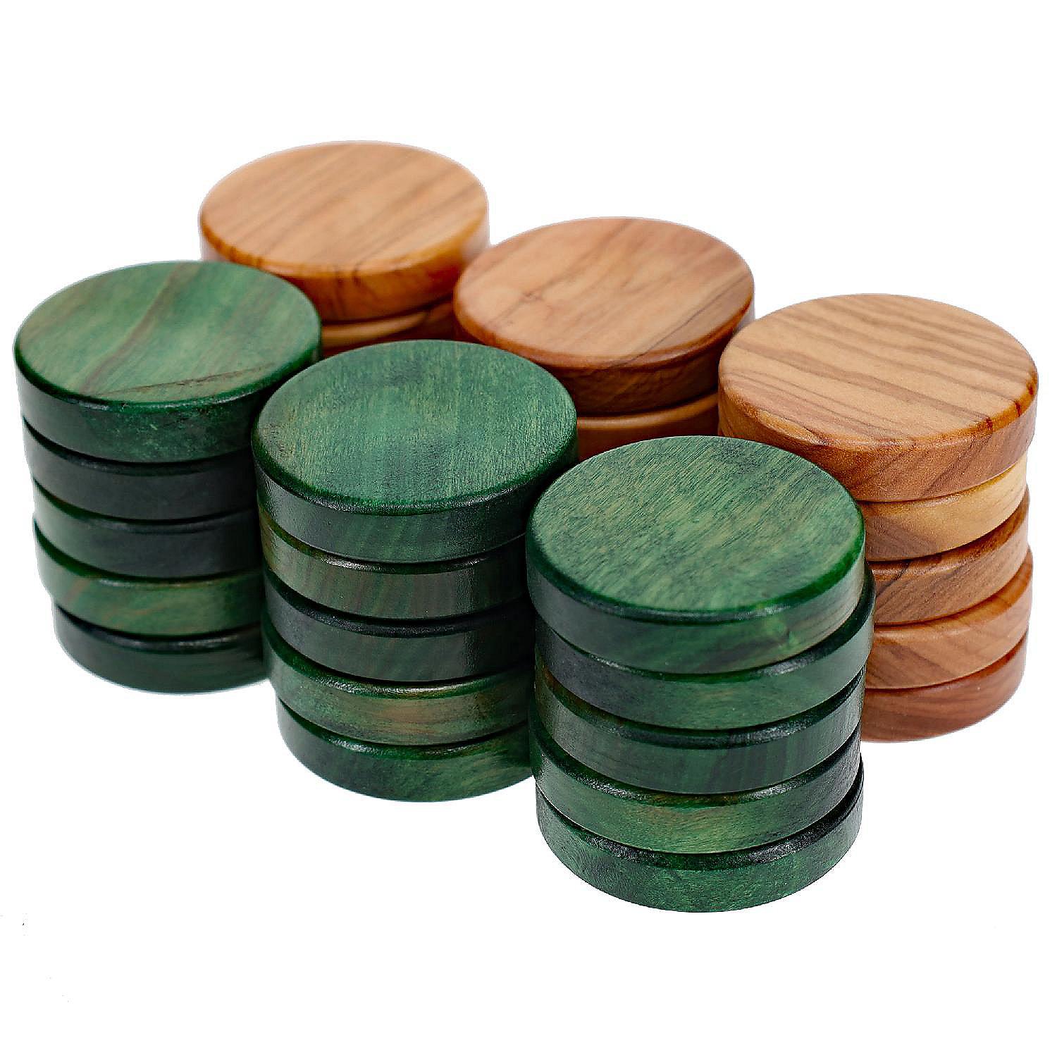 WE Games Olive Wood Backgammon Checkers/Chips Oriental Trading