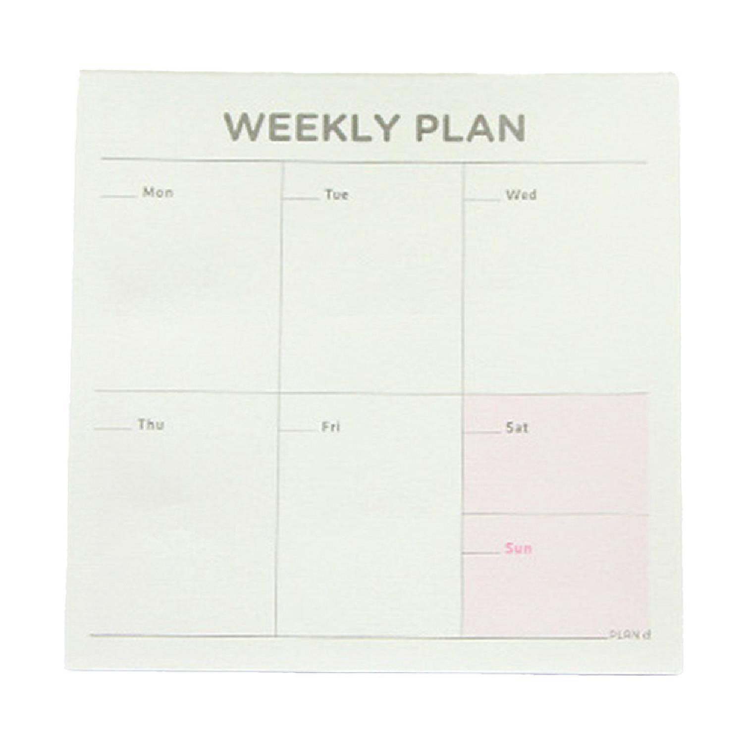 Weekly Monthly Check List Work Plan Square Paper Notebook Diary Agenda ...