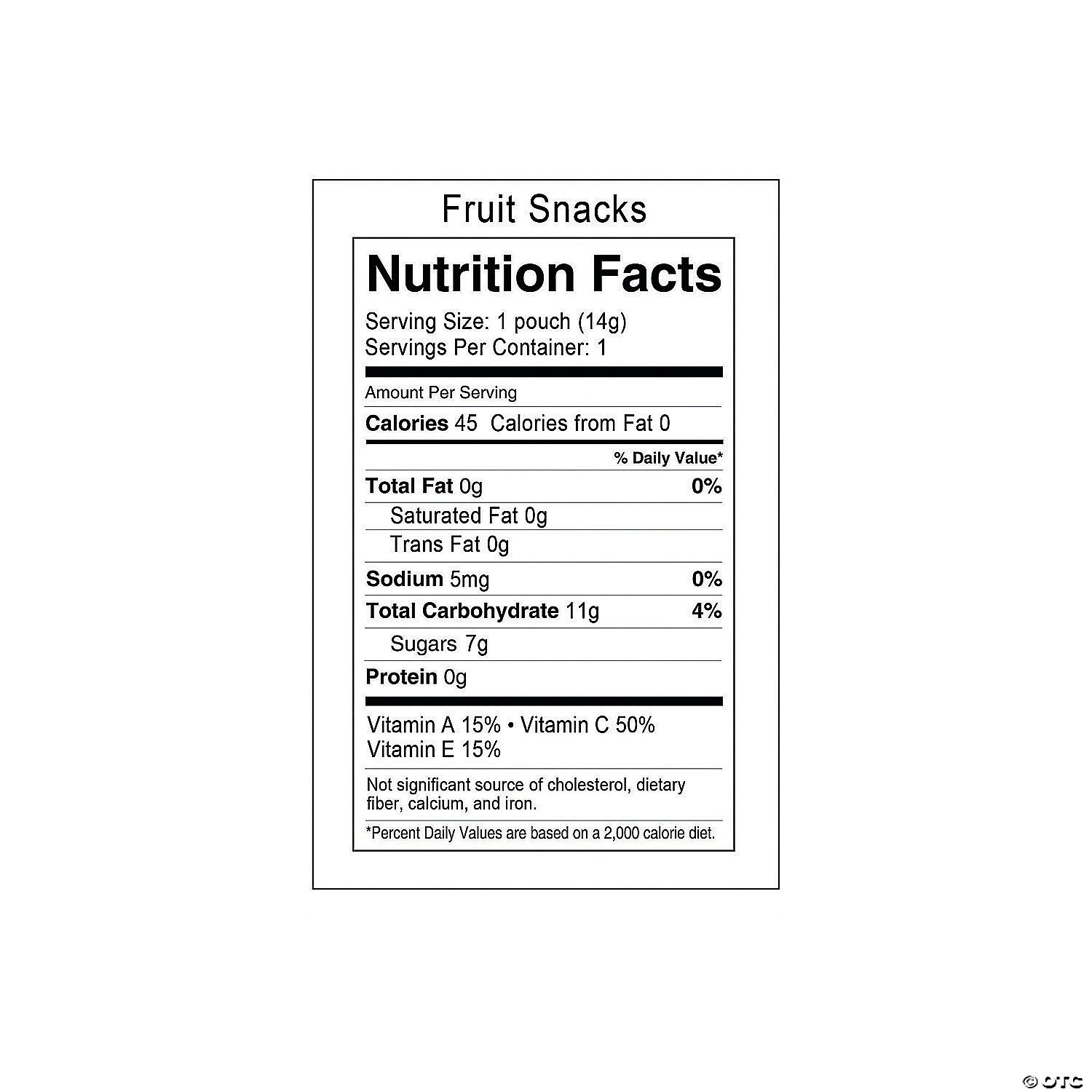 32 Welch's Fruit Snacks Nutrition Label Label Design Ideas 2020