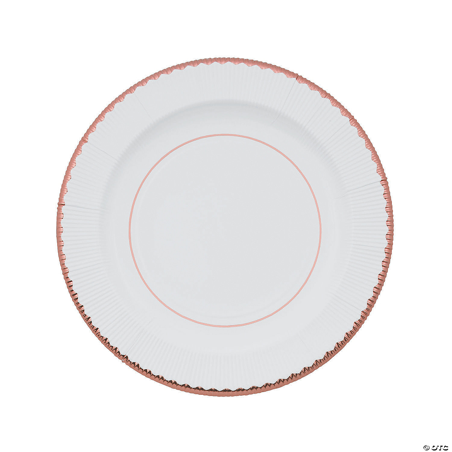rose paper plates
