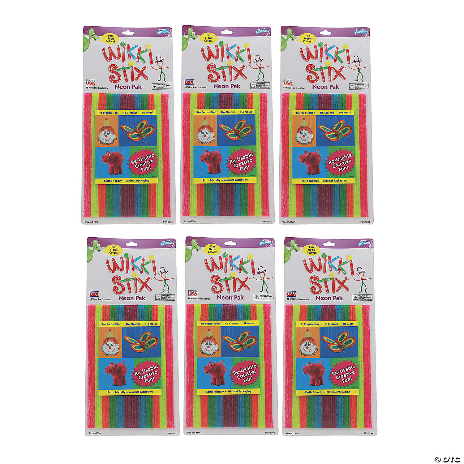 matchmaker Meedogenloos alleen Wikki Stix® Neon Colors Pak, 48 Stix Per Pack, 6 Packs | Oriental Trading