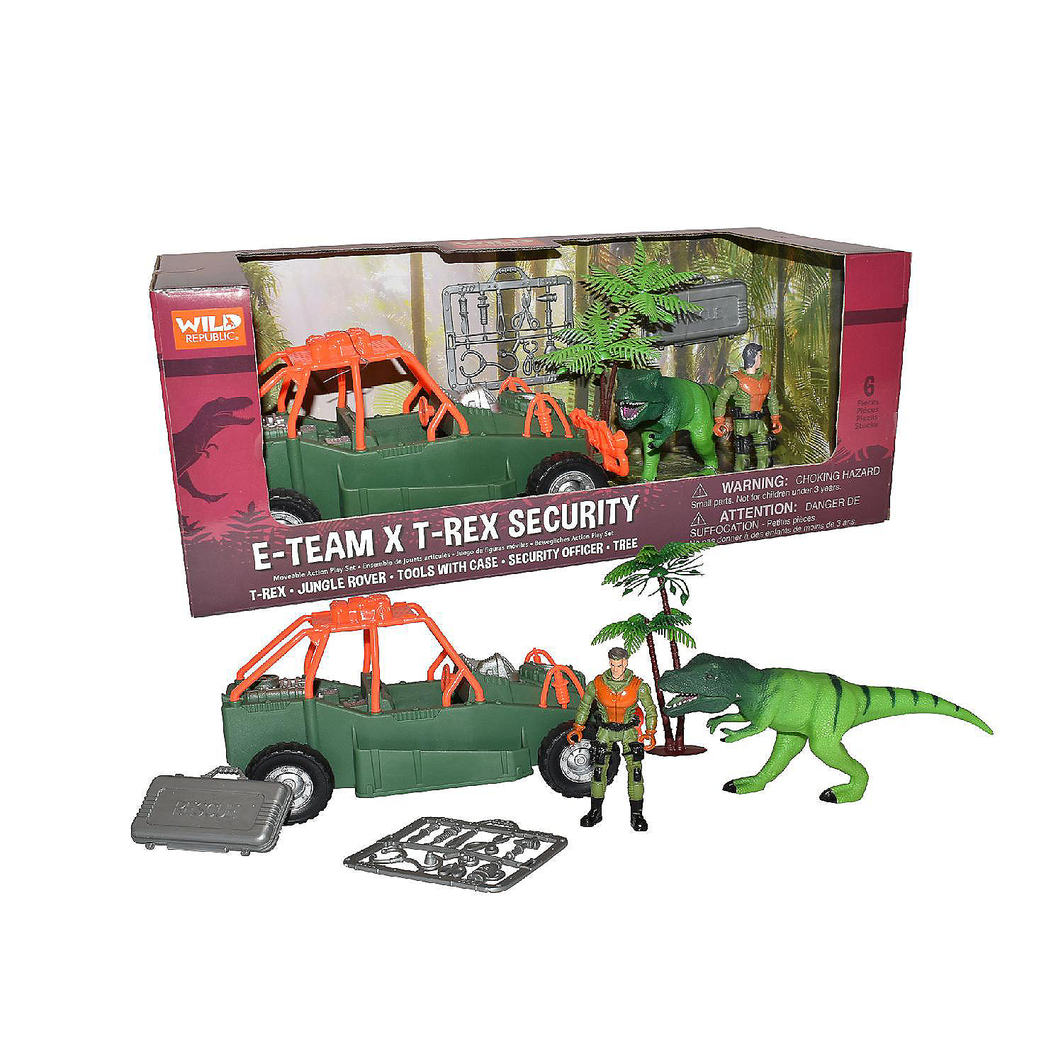 Wild Republic E-Team Box Set T-Rex Toys