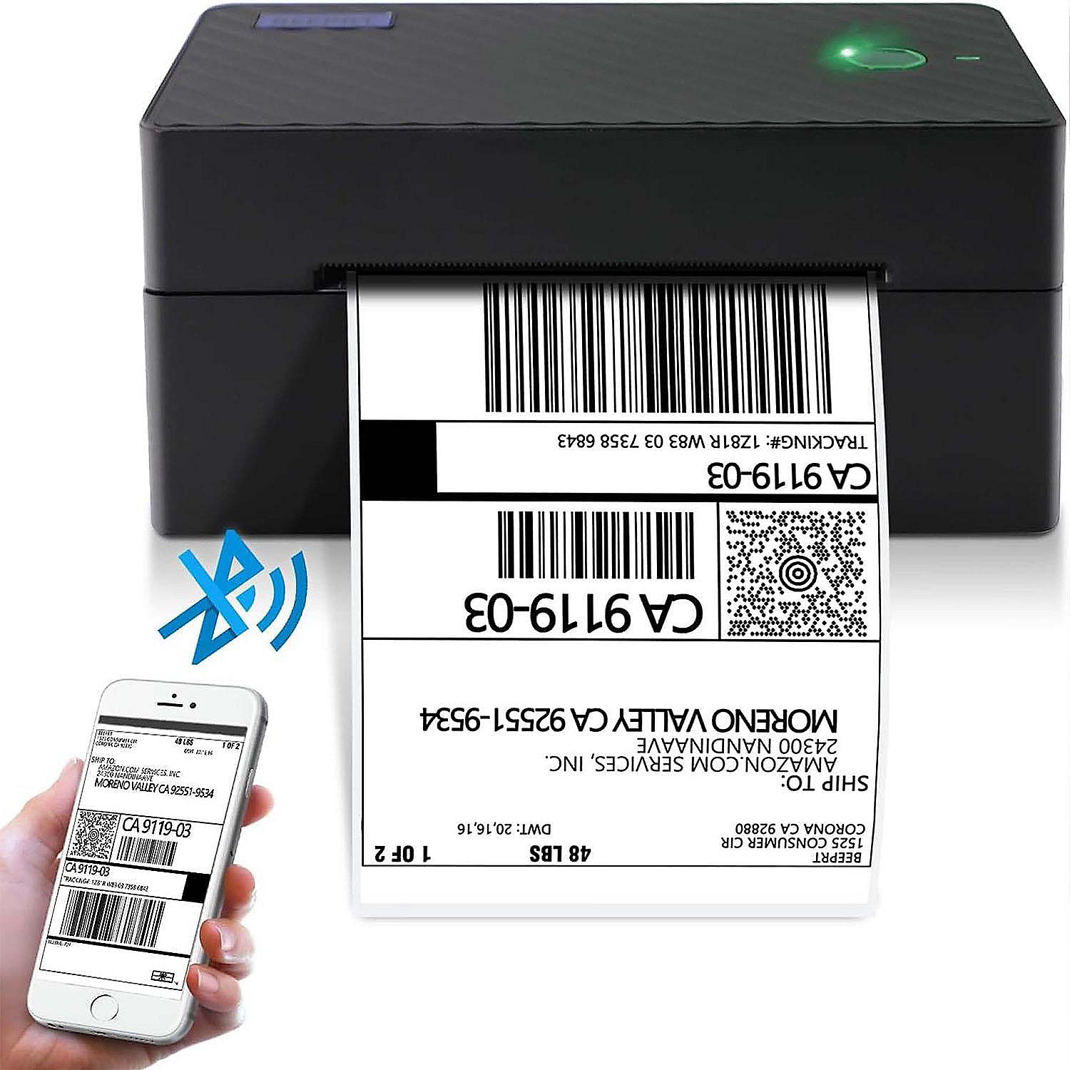 Wireless Bluetooth 4x6 Inches Shipping Label Printer Oriental Trading