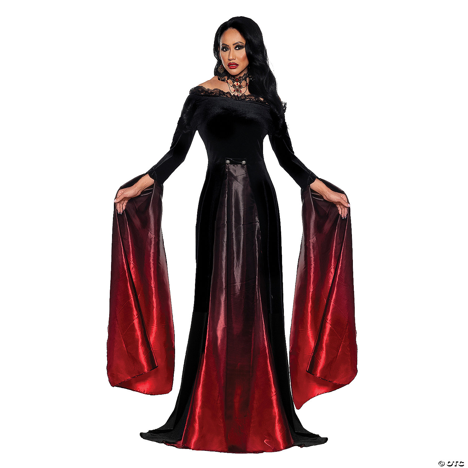 Lusty Lace Vampire Costume, Sequin Corset Vampire Costume 
