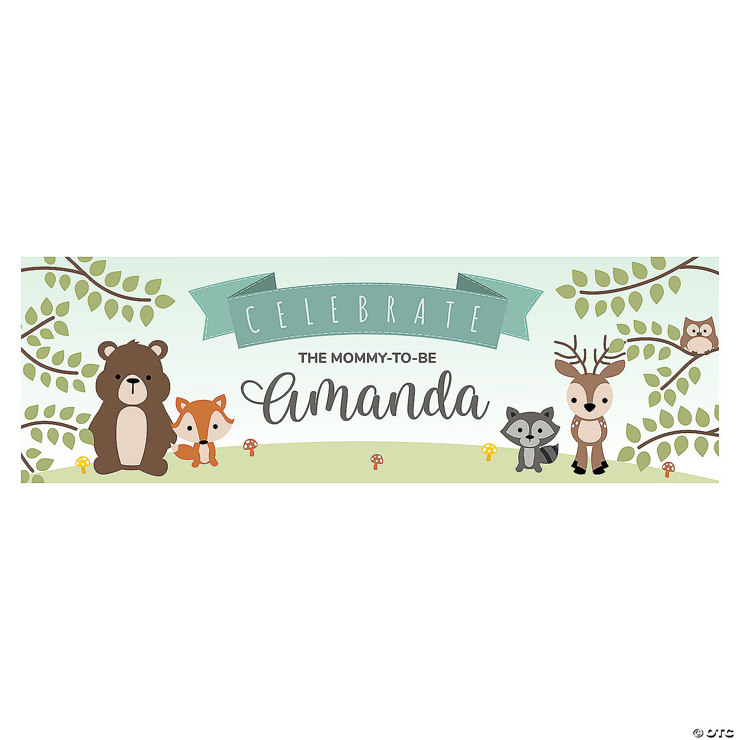 PERSONALISED BABY SHOWER BANNER CHEAP 