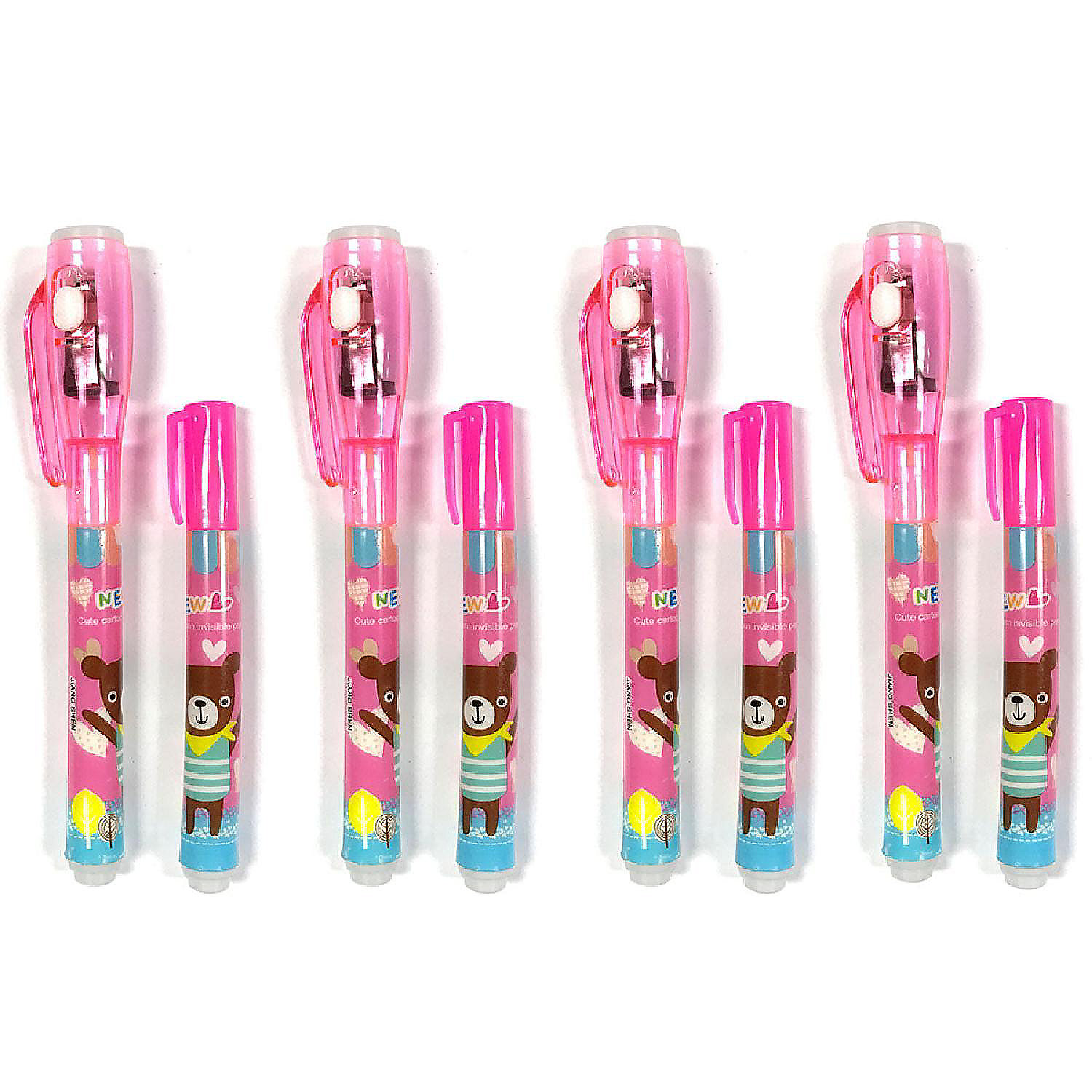 Wrapables Invisible Ink Spy Pen Magic Marker With Built In Uv Light (8