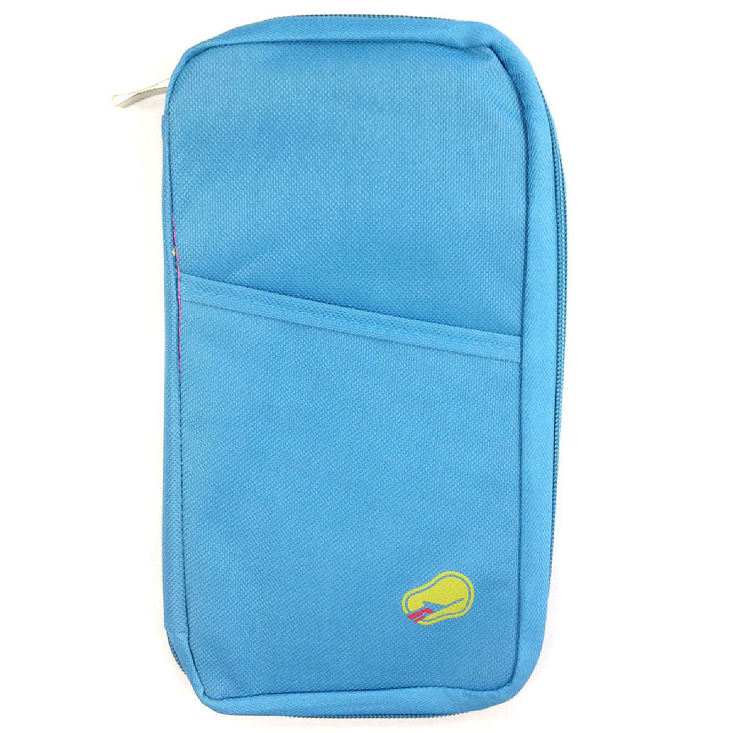 Needlid Travel Document Holder Passport Wallet - Tear-Resistant Waterproof Oxford Cloth, Large Size With Multiple Pockets, Tiff Blue