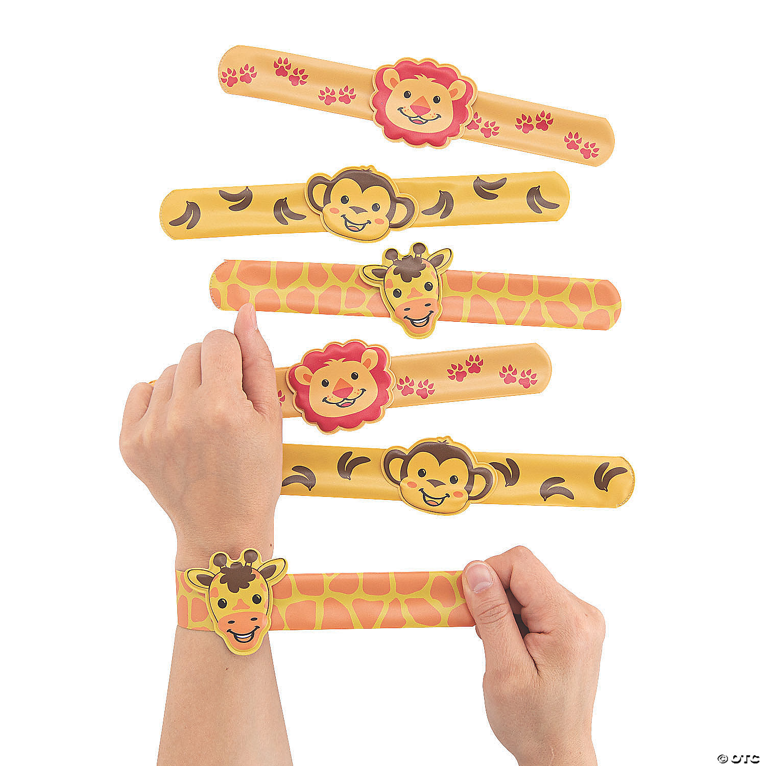 Zoo Animal Slap Bracelets - 12 Pc. | Oriental Trading