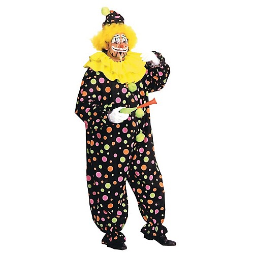 Featured Image for Adult Neon Dotted Clown Costume