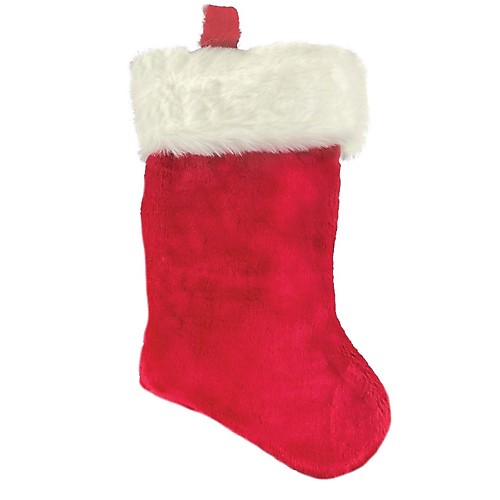 Featured Image for Plush Red Santa Stocking