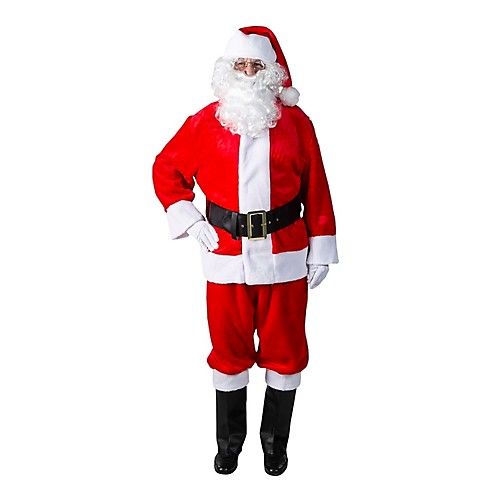 Featured Image for 10-Piece Plush Santa Suit Set