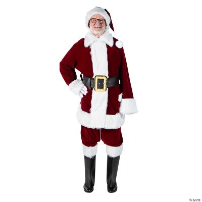 Featured Image for Burgundy Velvet Santa Suit with Overalls – LG