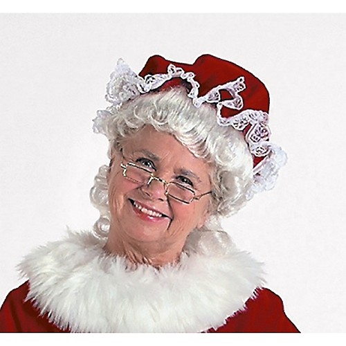 Featured Image for Burgundy Velvet Mrs. Claus Mop Hat